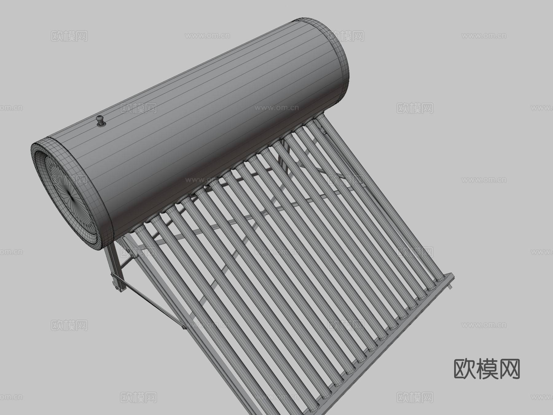 太阳能热水器-阿尼尔3d模型