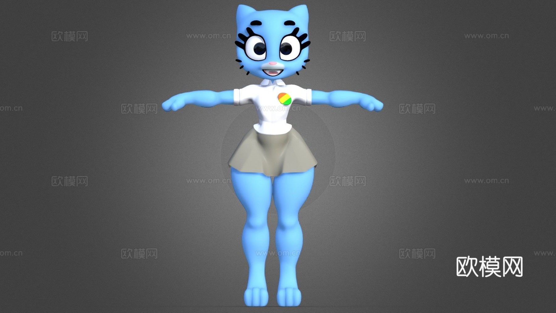 妮可3d模型
