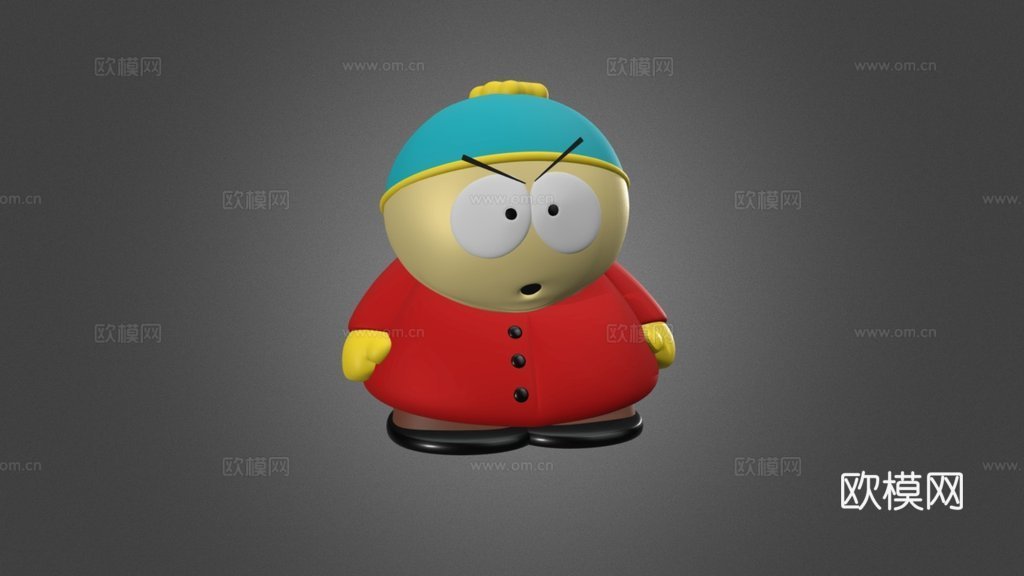 埃里克·卡特曼-《南方公园》3d模型