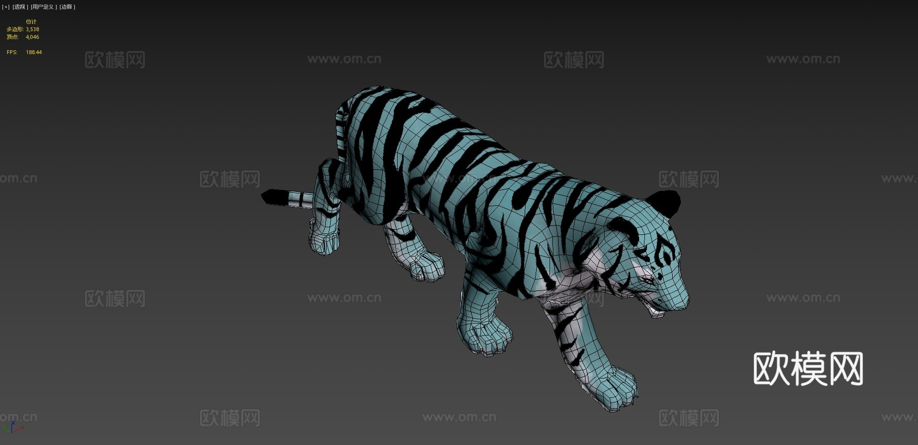 虎3d模型