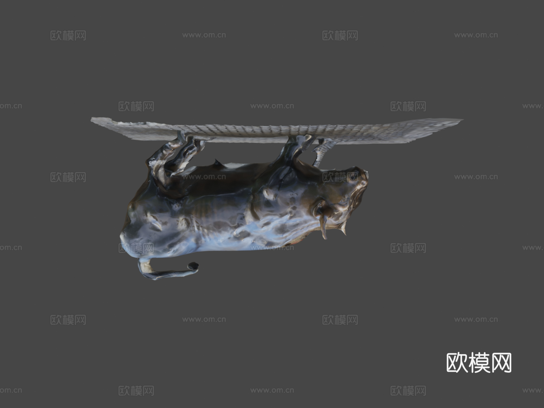华尔街公牛3d模型