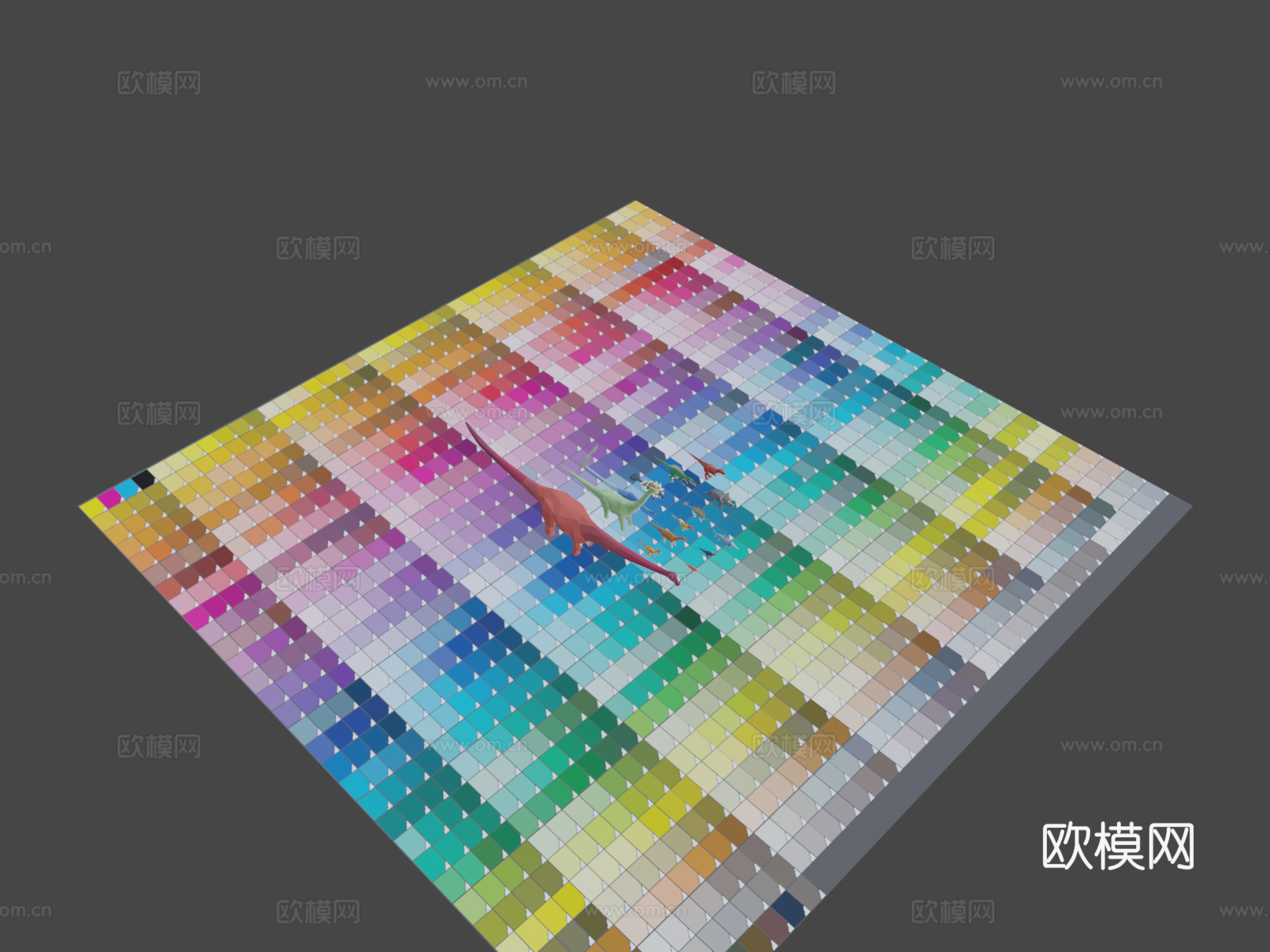 低多边形恐龙包3d模型