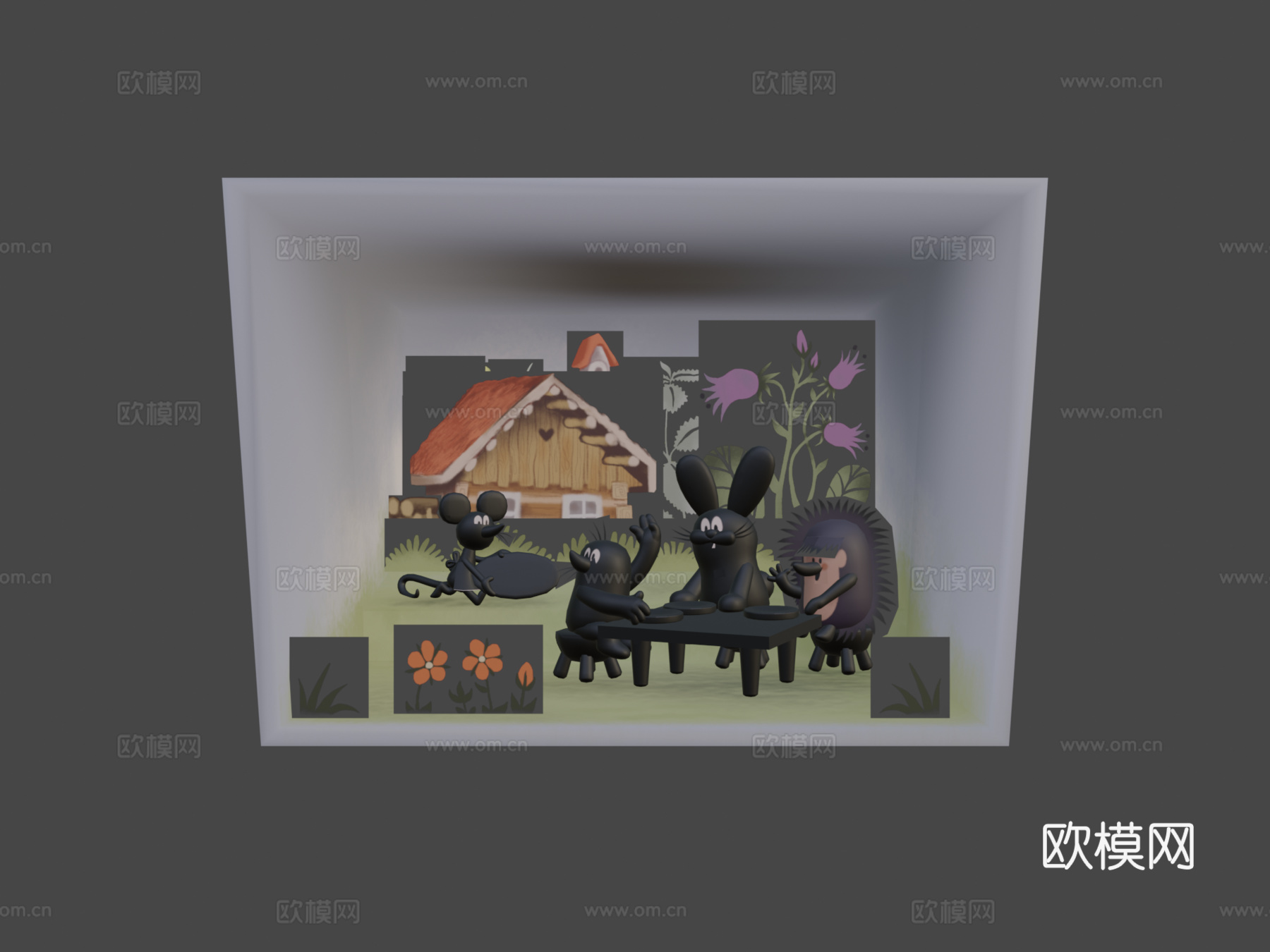小鼹鼠3d模型