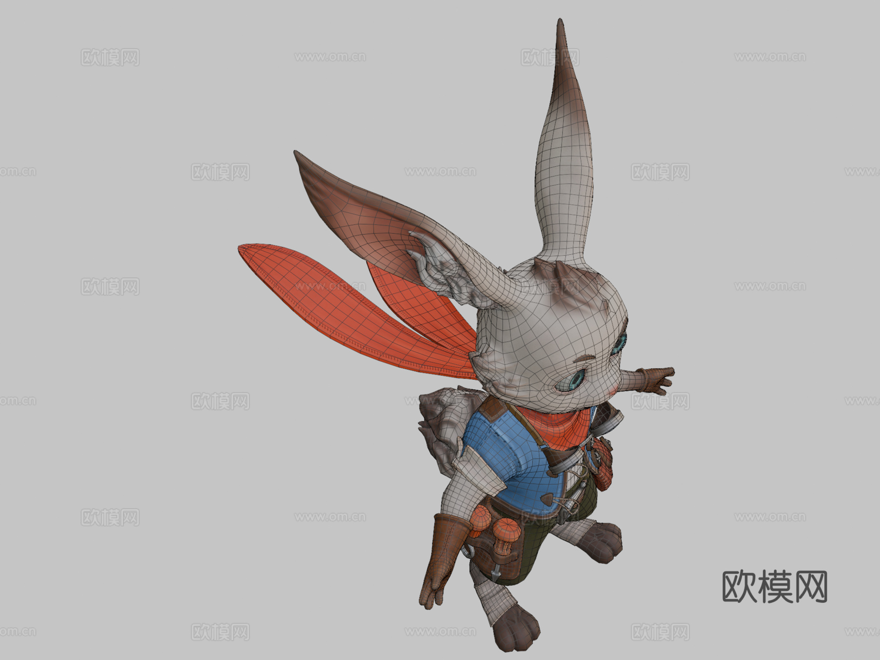 兔子角色3d模型