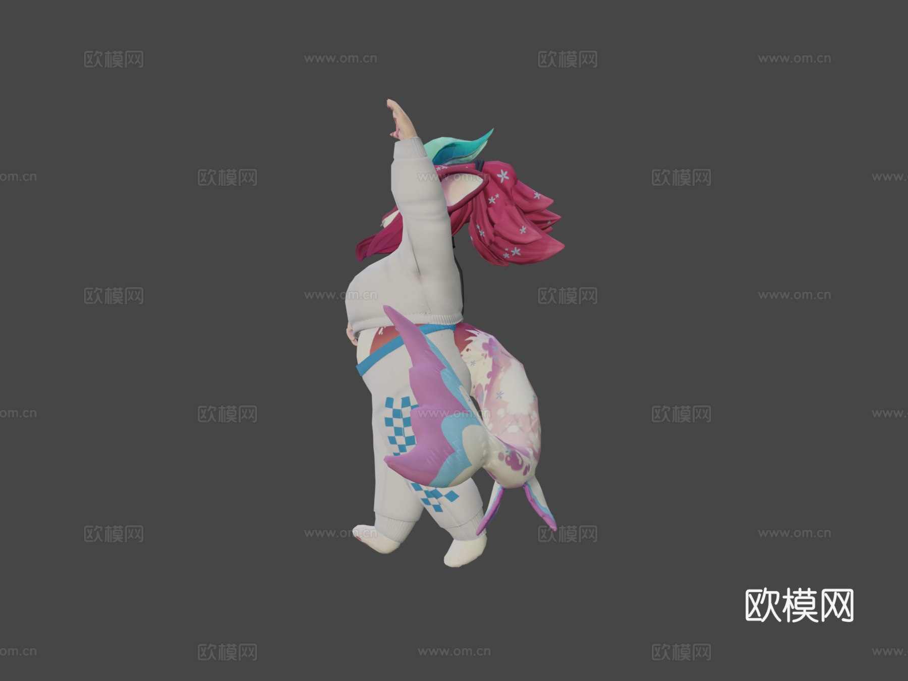 鲨鱼艾克莱尔3d模型