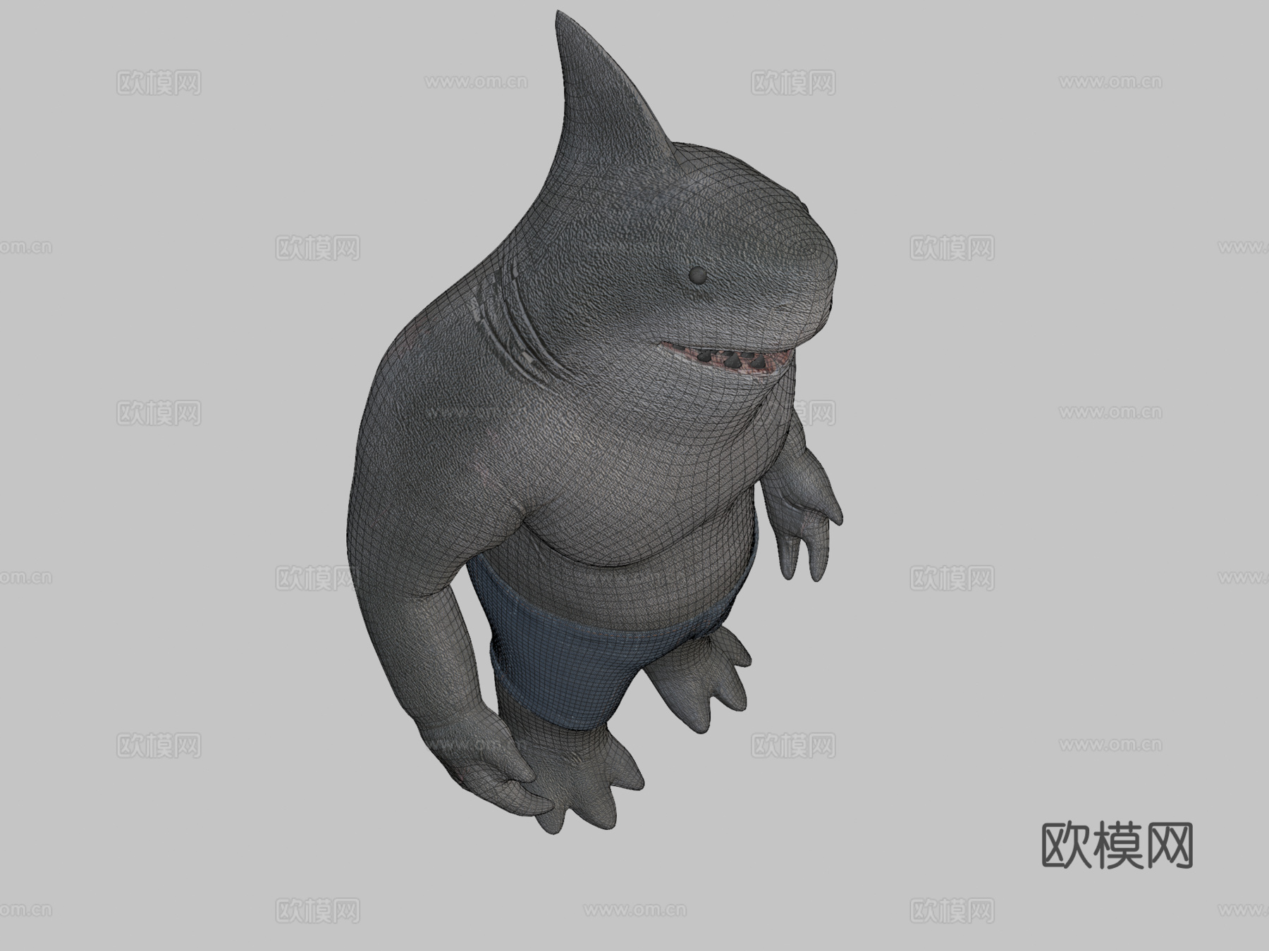 鲨鱼王3d模型