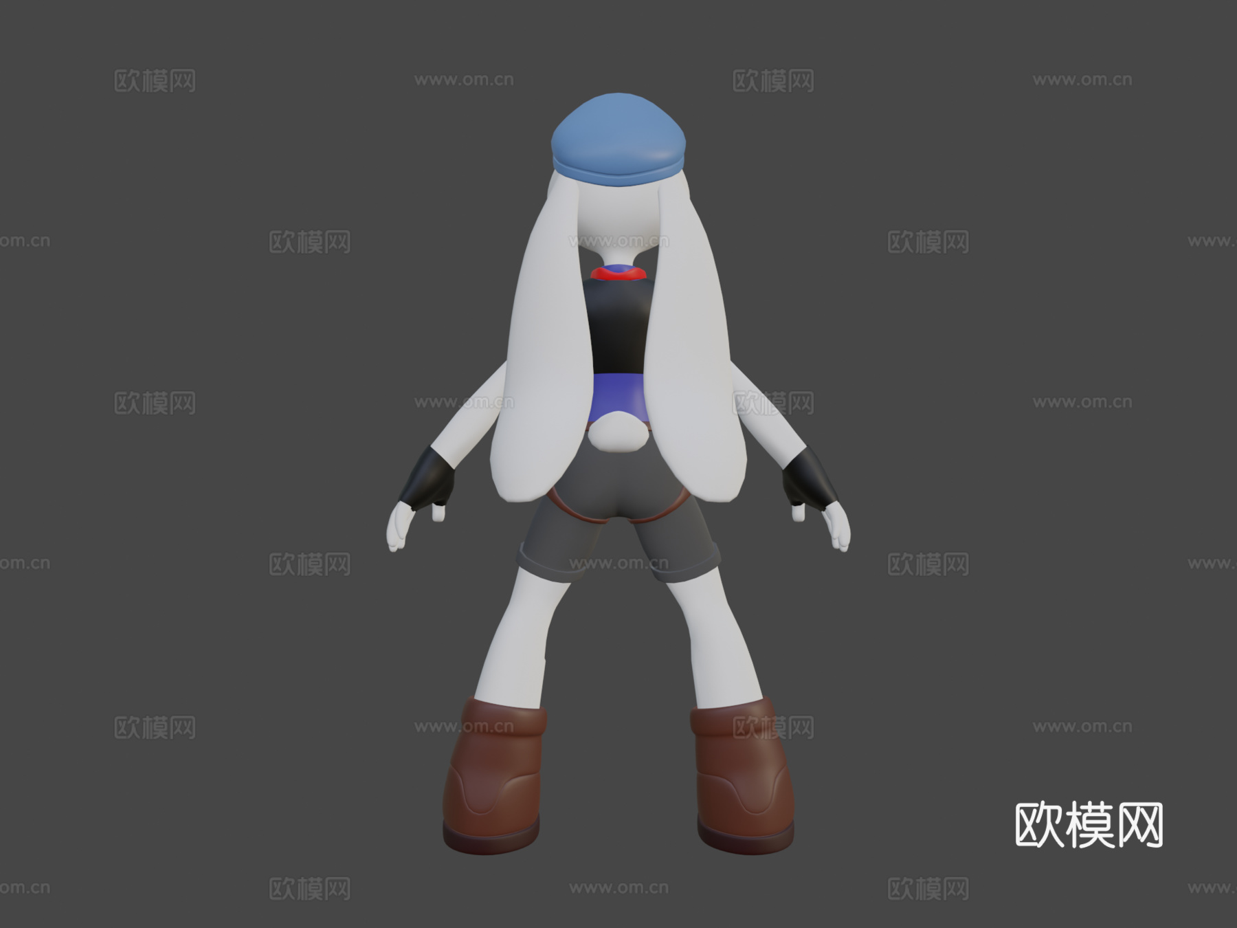 毛茸卡通邦尼3d模型
