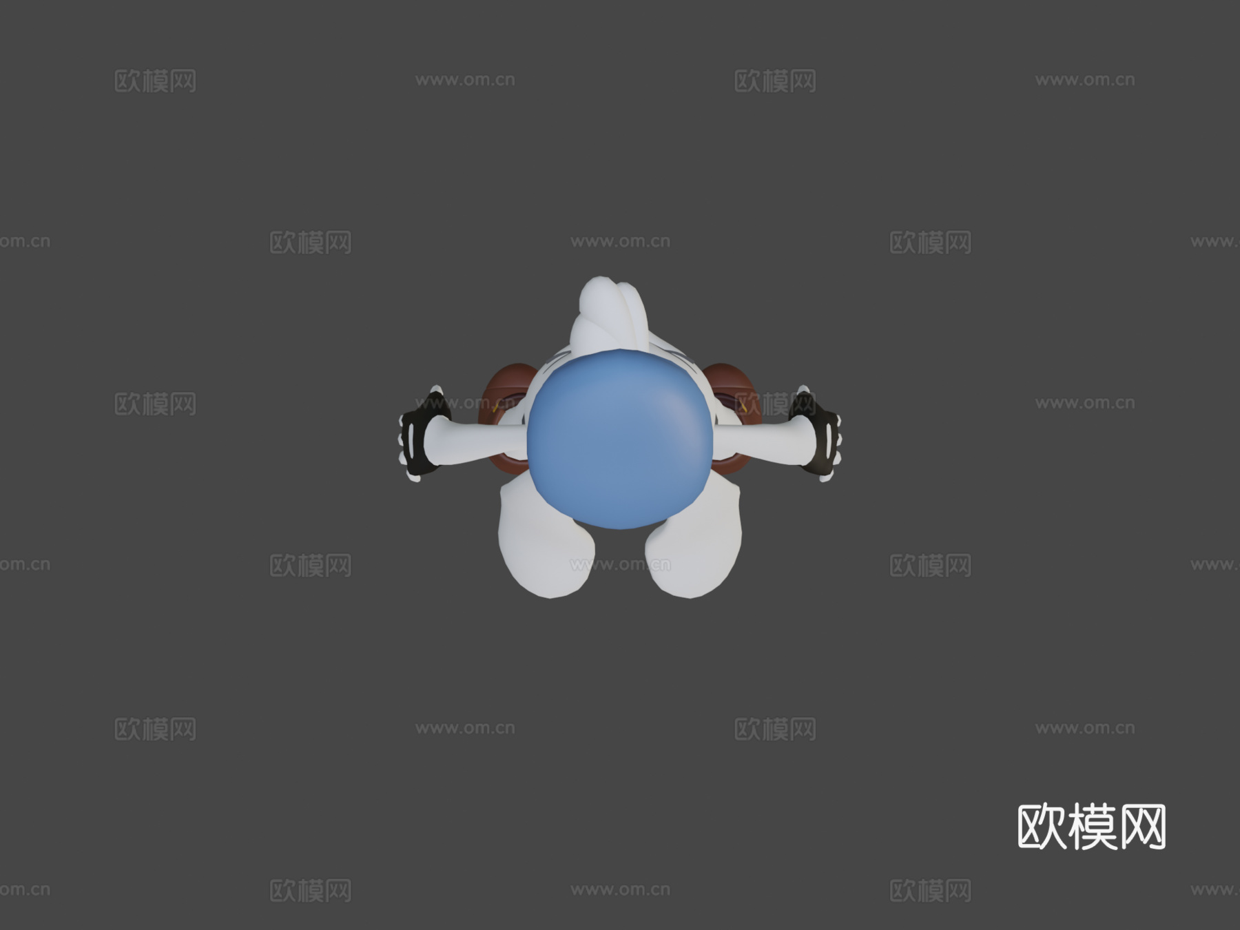 毛茸卡通邦尼3d模型