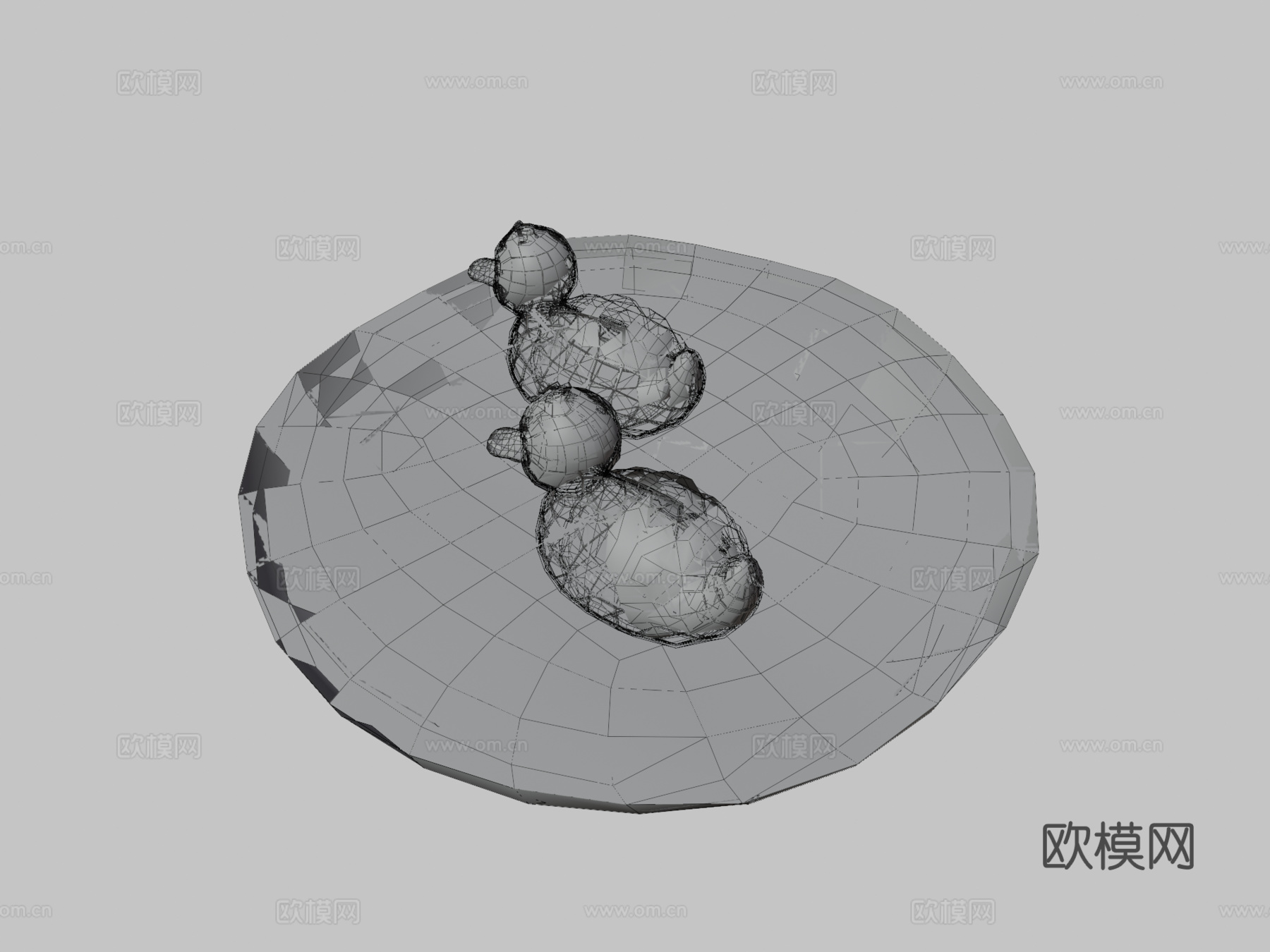 龟鸭3d模型