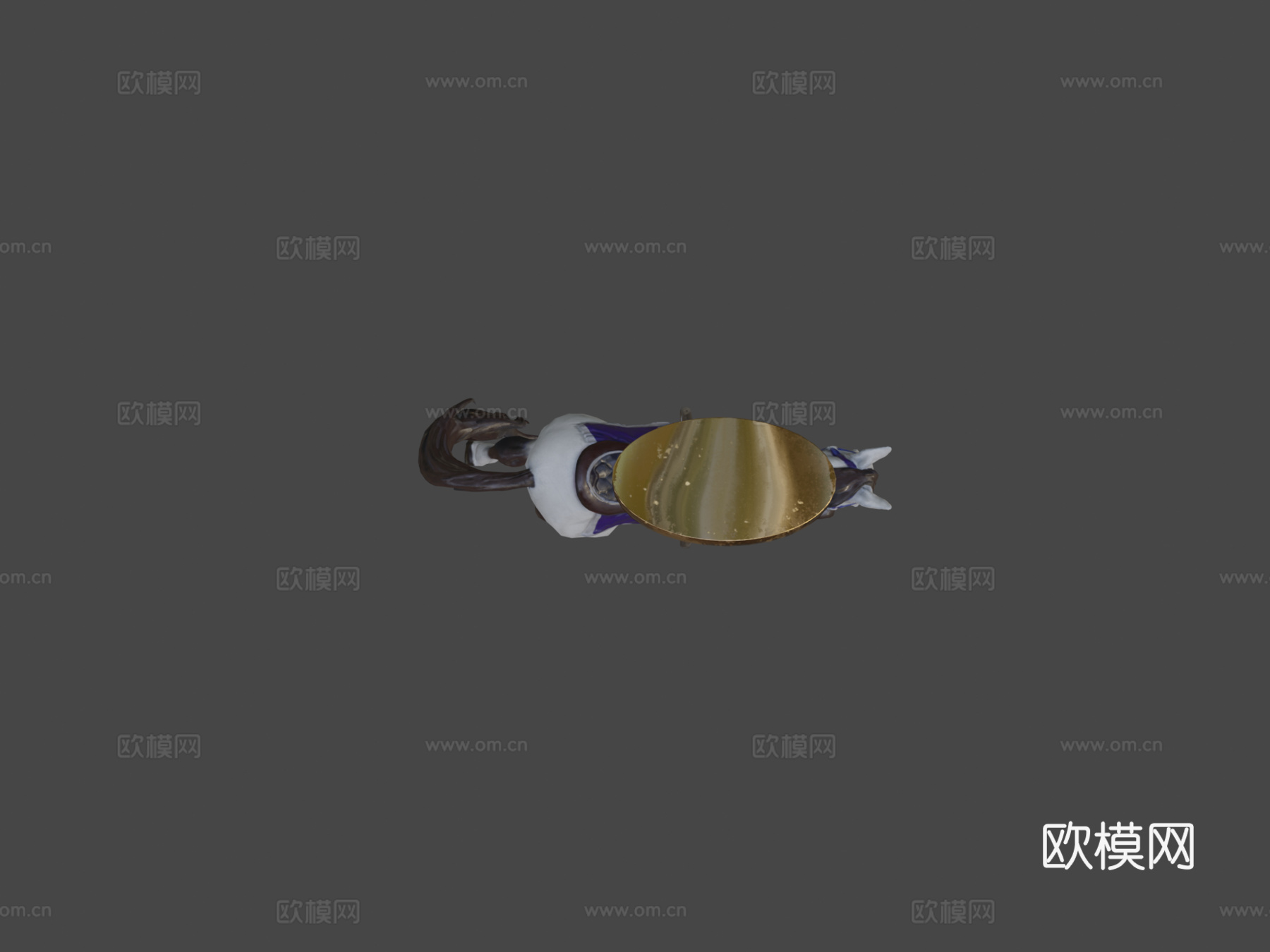 简易旋转木马3d模型
