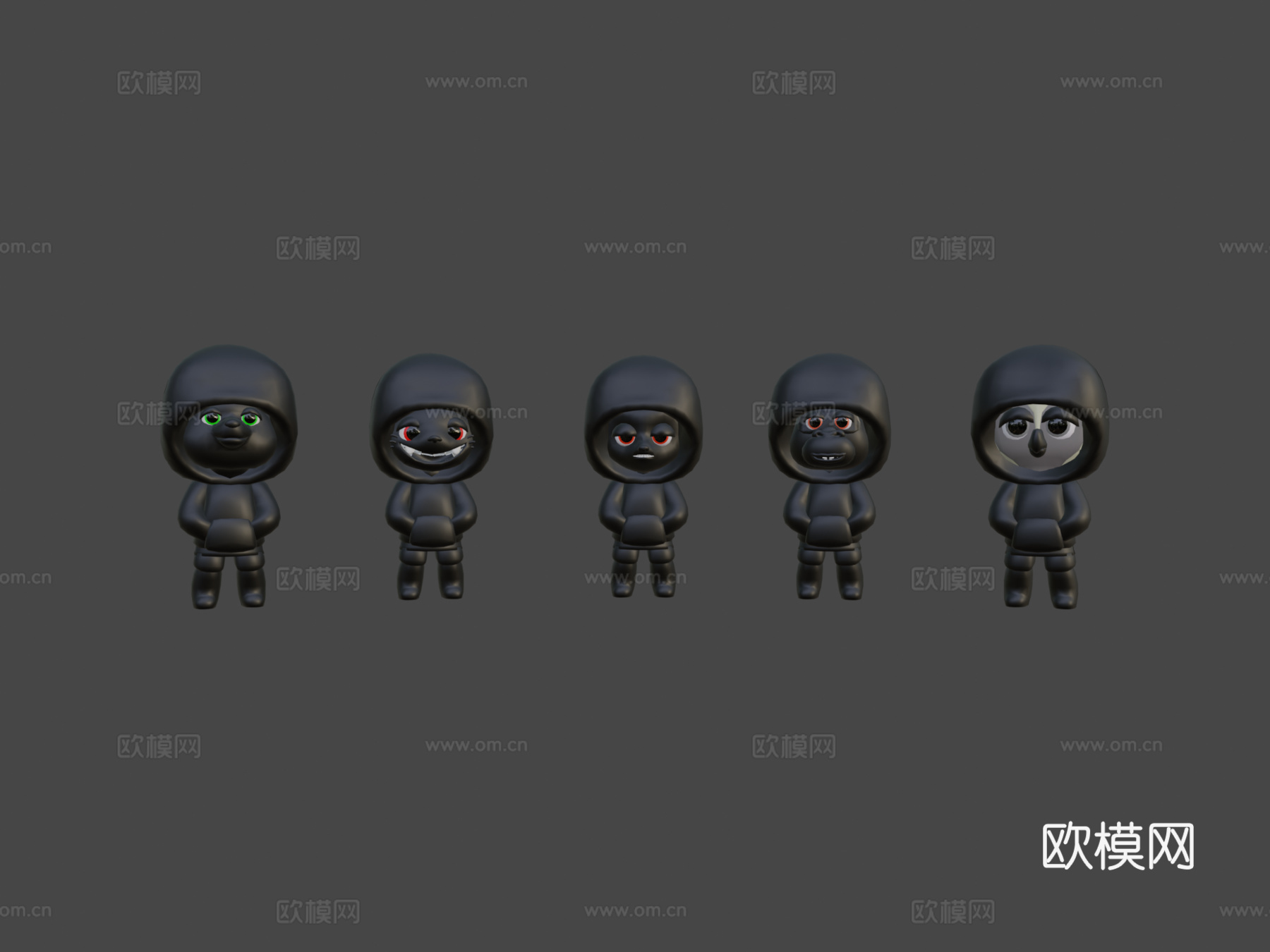 兜帽帮3d模型