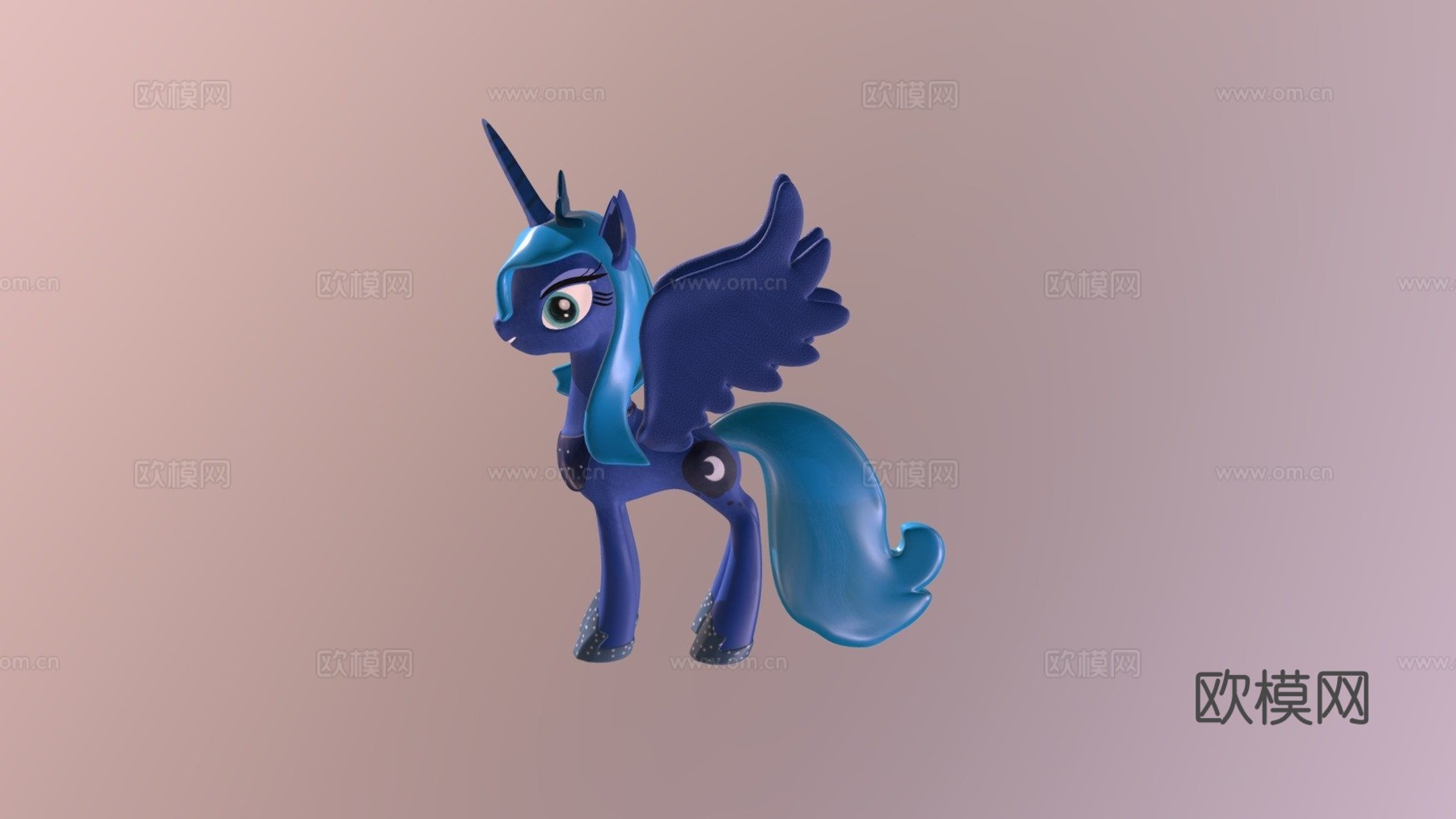 MLP-露娜公主3d模型