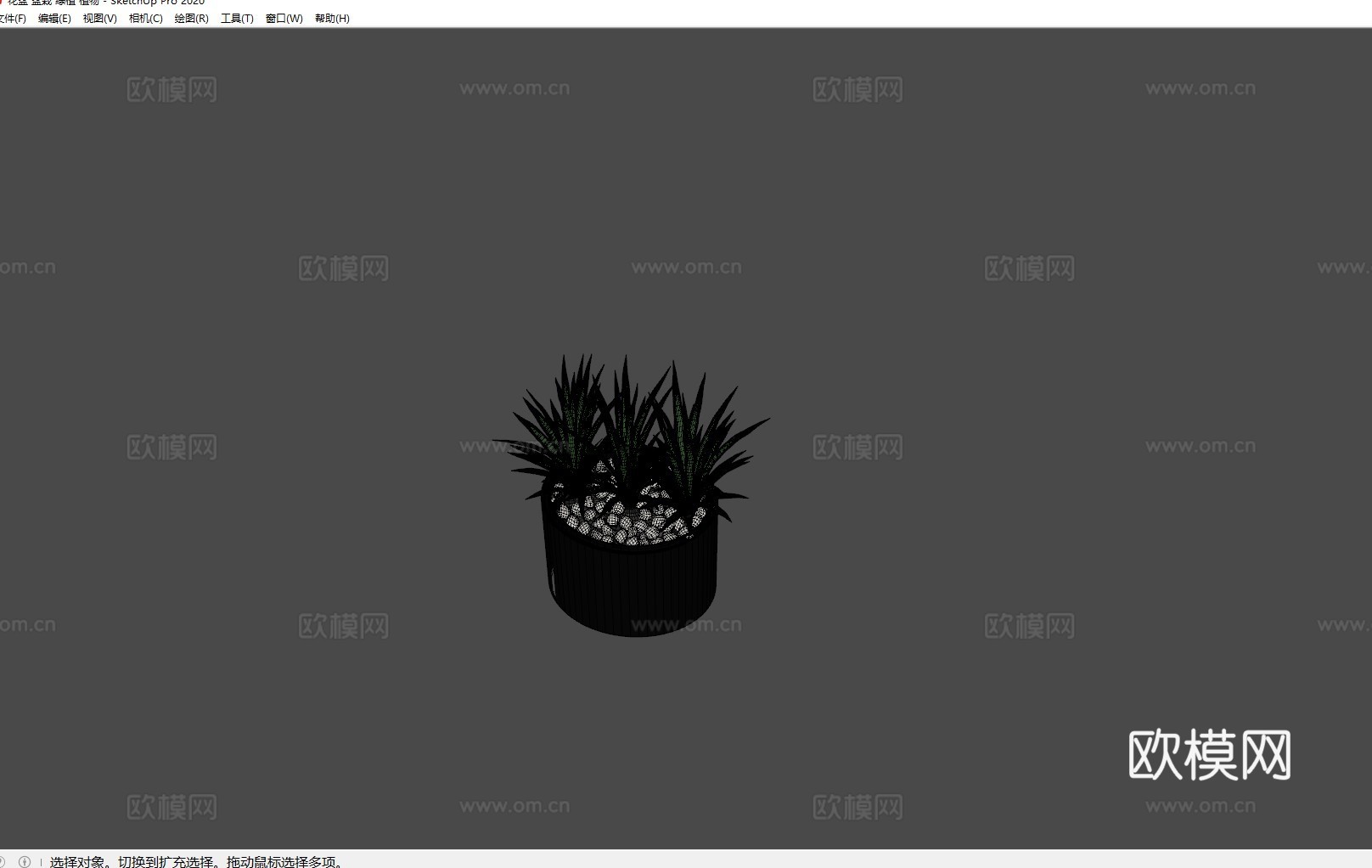 花盆 盆栽 绿植 植物su模型
