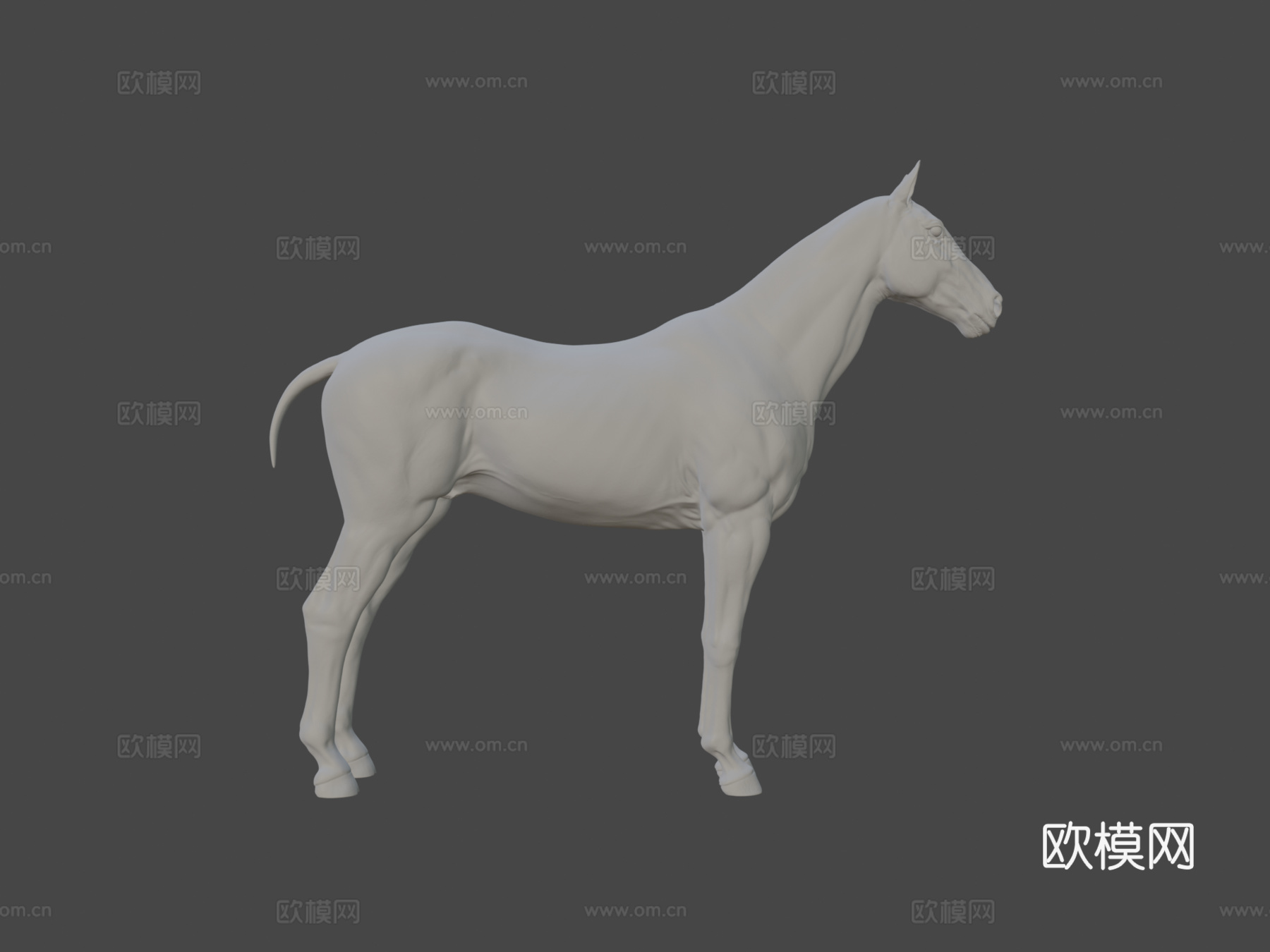写实马雕塑3d模型