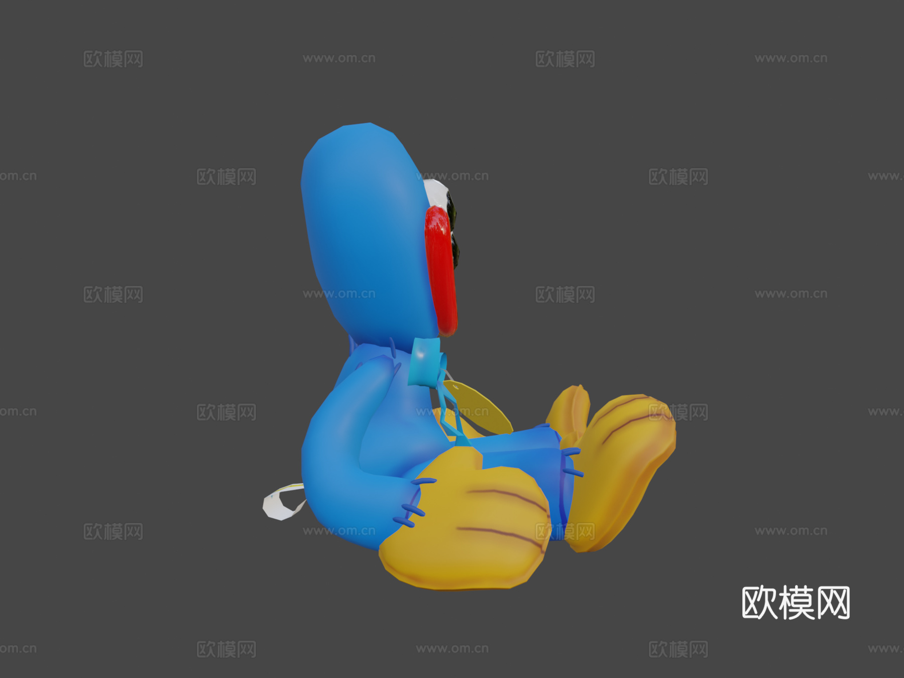 抱抱毛绒3d模型