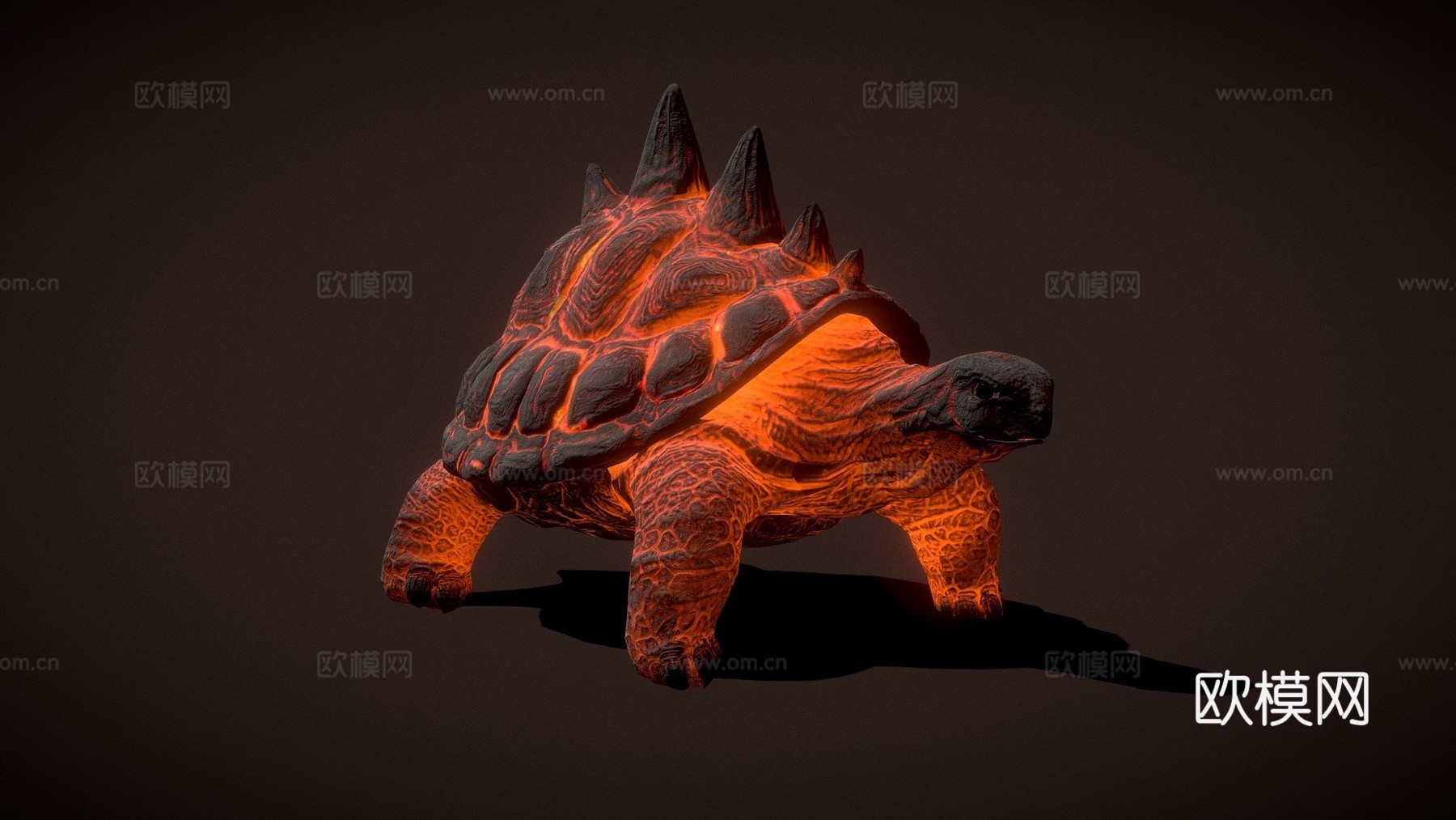 熔岩龟动画3d模型