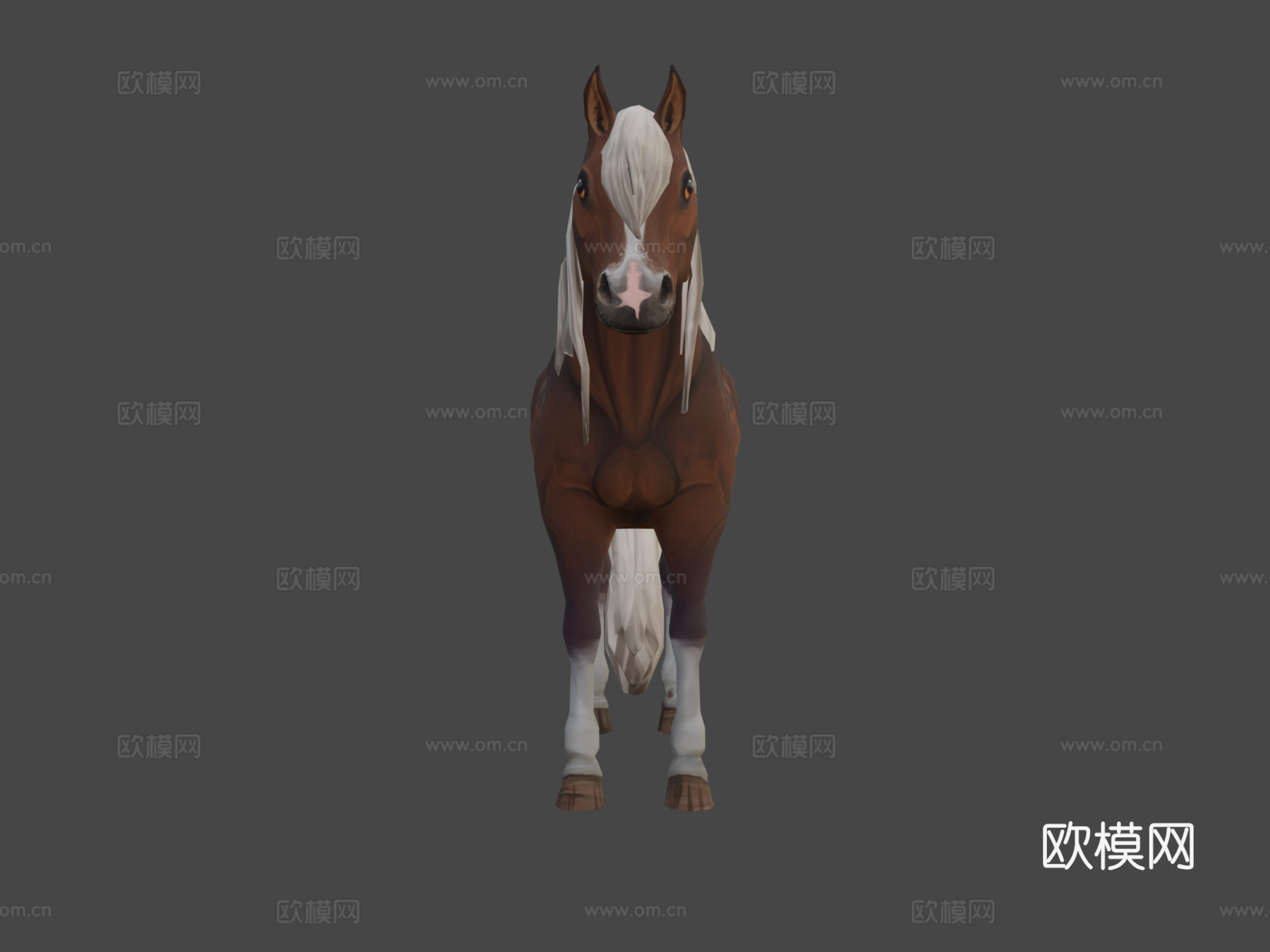哈弗林格马3d模型