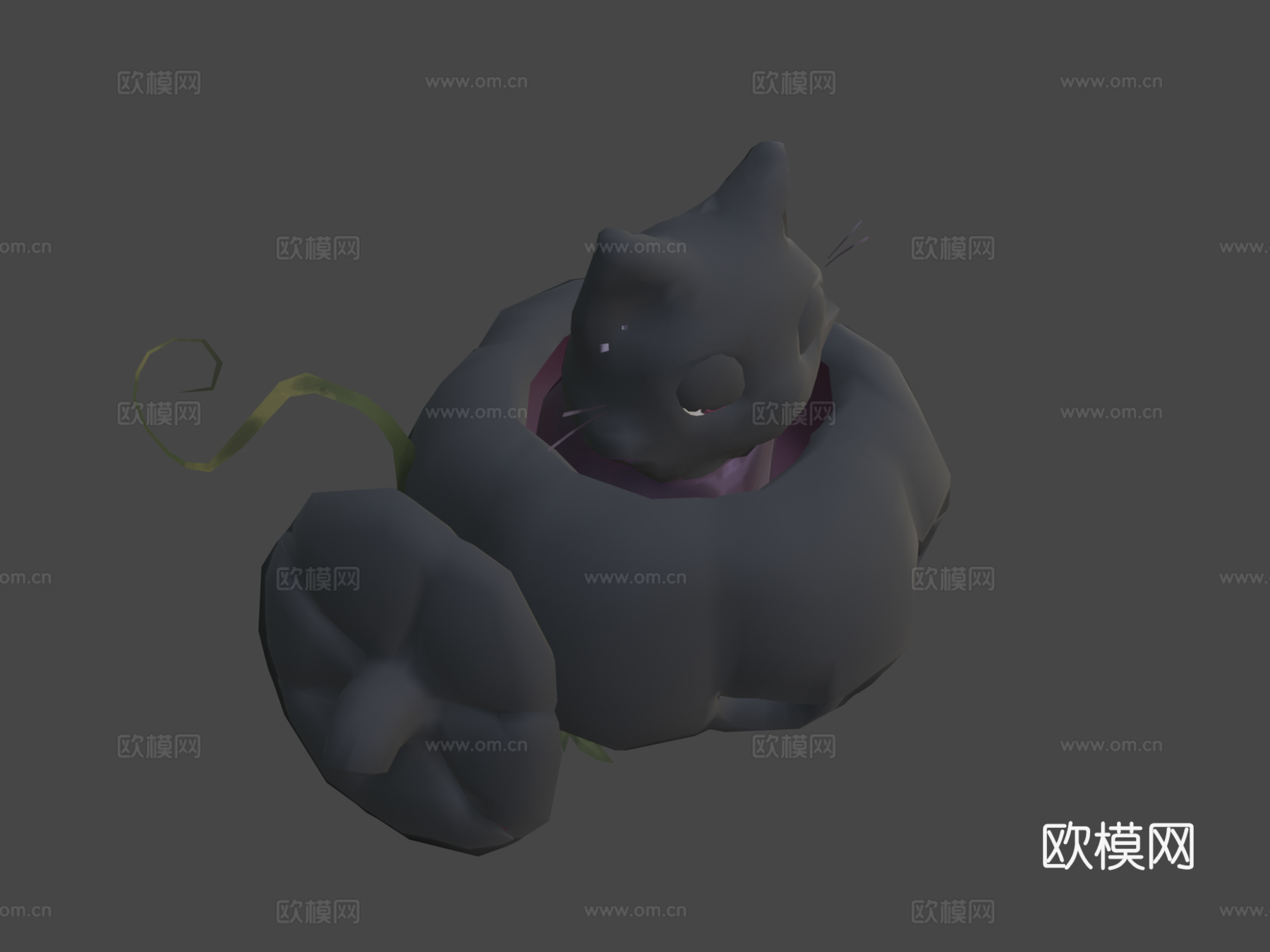 卡通形象猫3d模型
