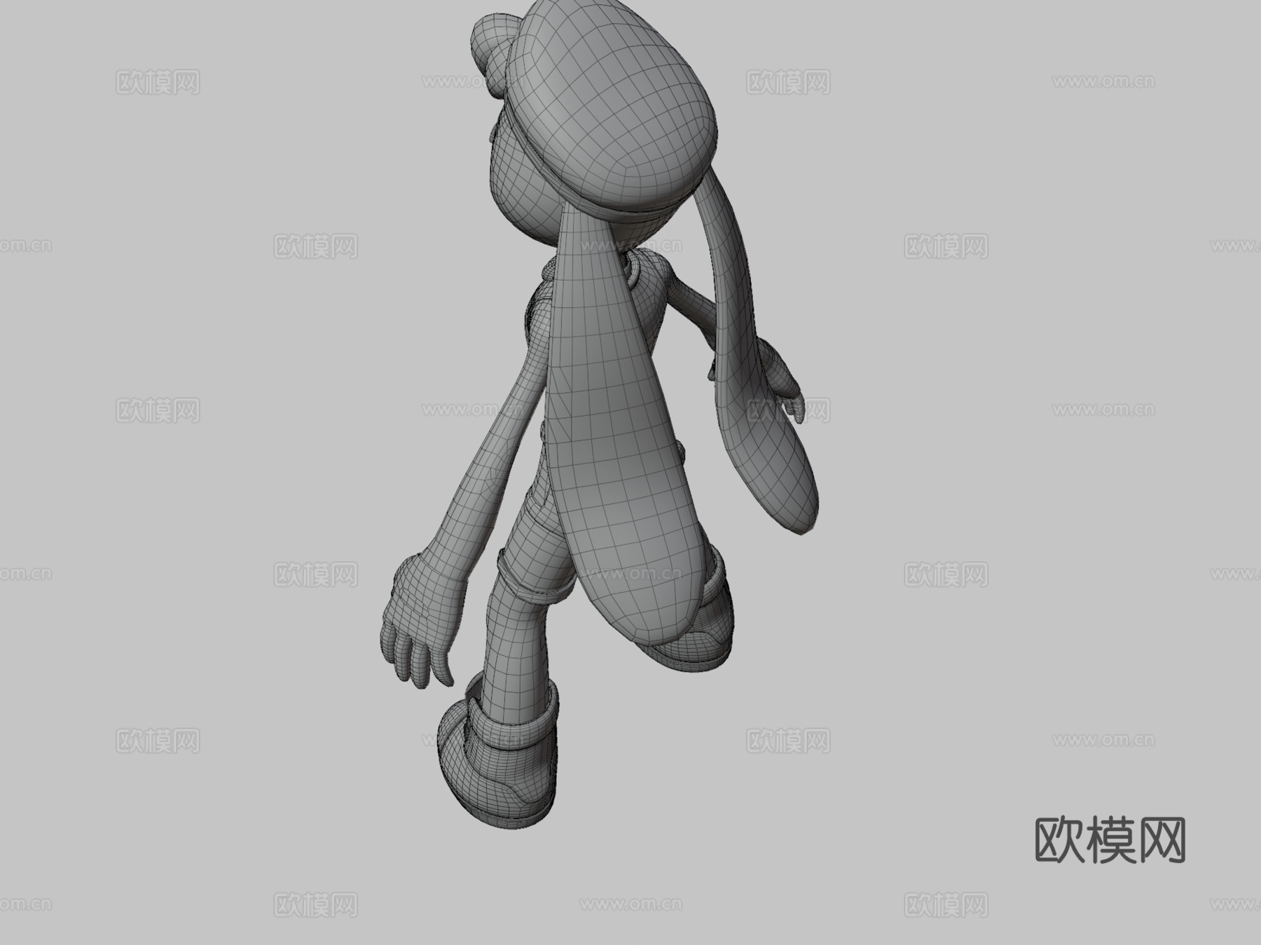 毛茸卡通邦尼3d模型