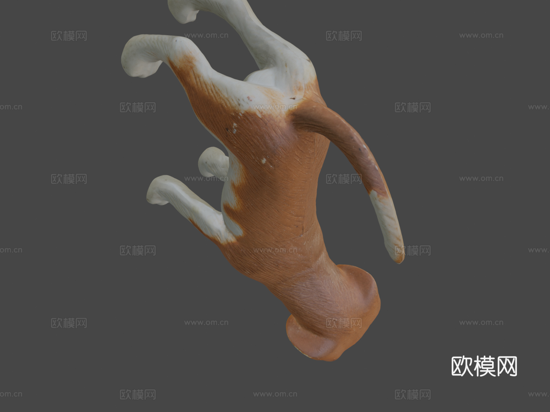 塑料玩具狗-原始扫描(安德烈·斯波涅塔(斯波尼亚))3d模型