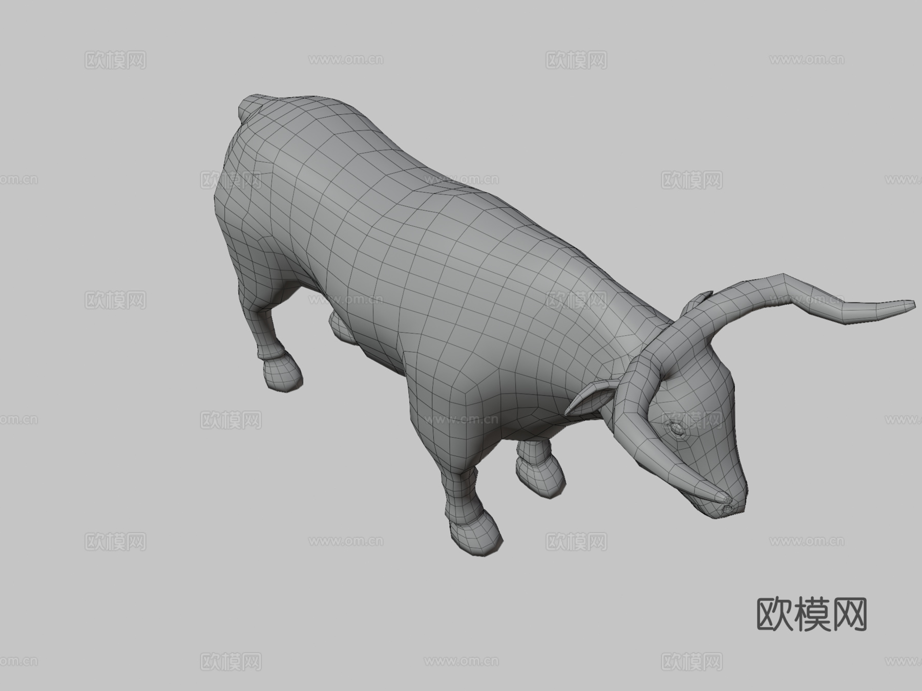 公牛3d模型