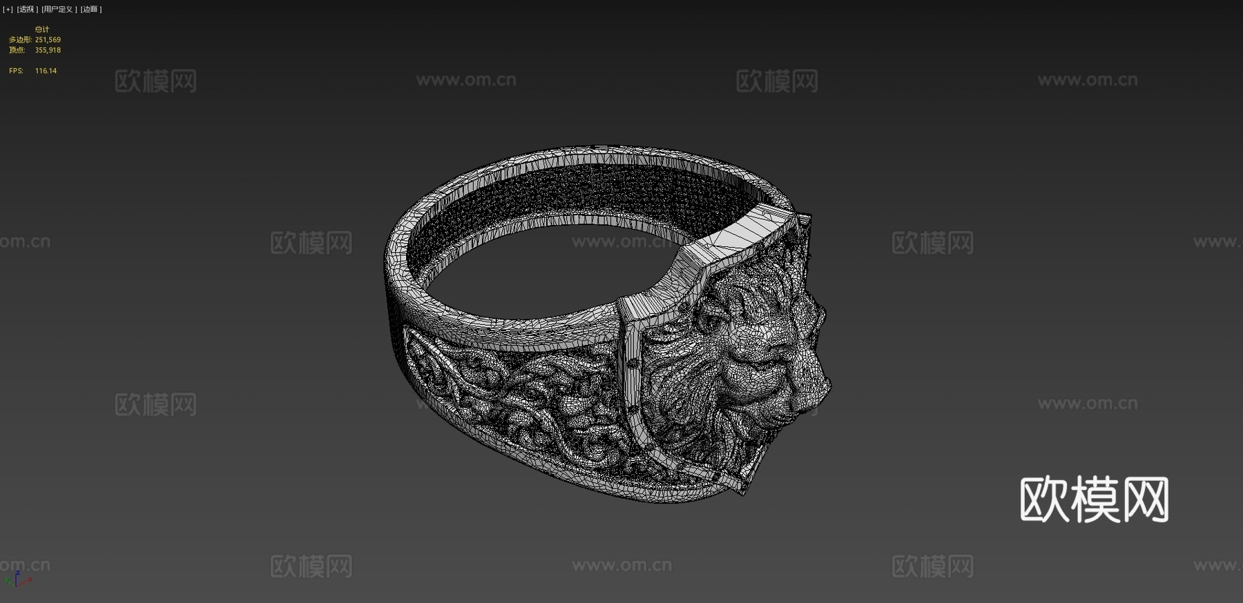 狮子盾牌3d模型