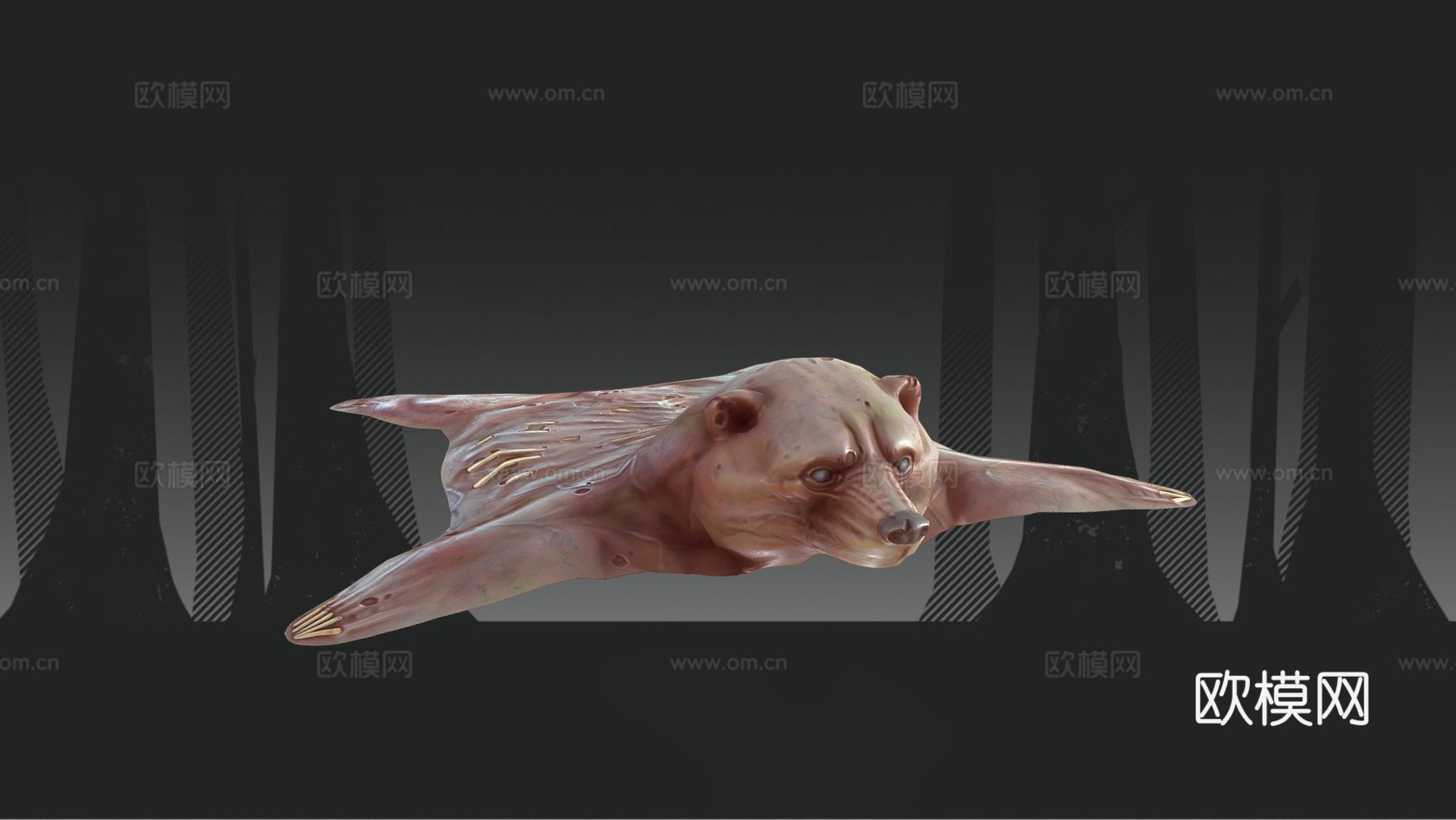 僵尸熊3d模型