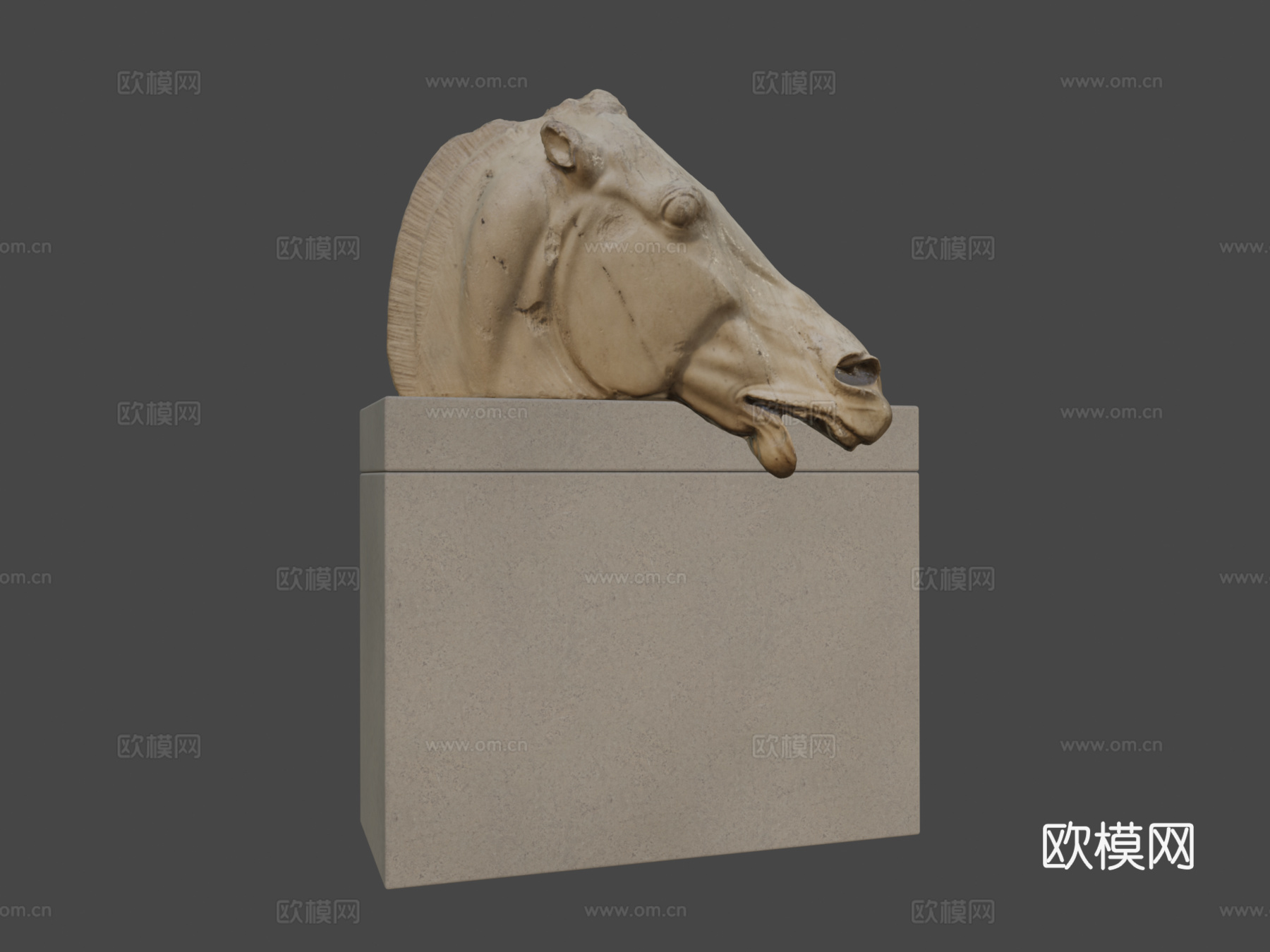 大英博物馆马头3d模型