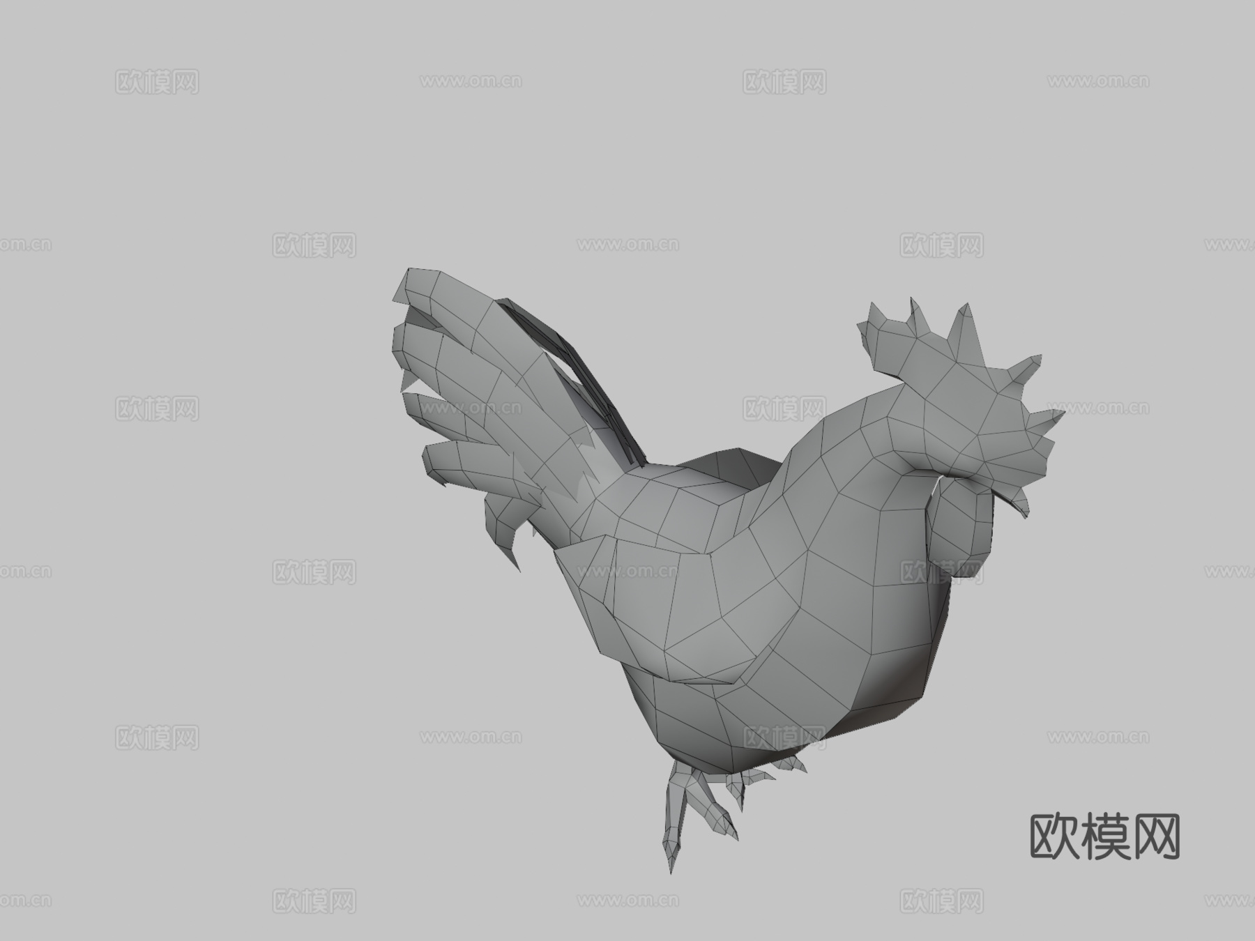 DRT-家禽-公鸡3d模型