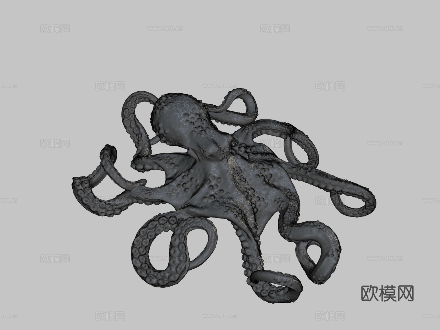 章鱼吊坠3d模型