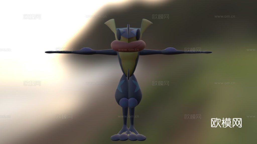 甲贺忍蛙大乱斗43d模型