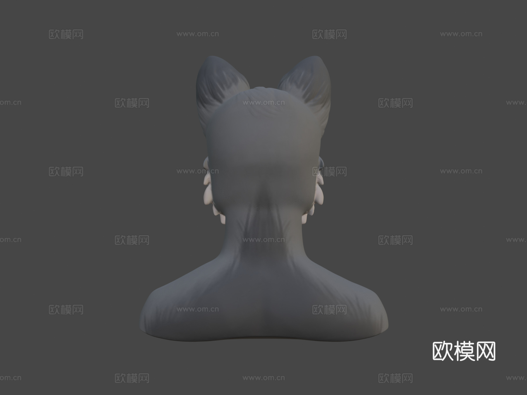 兽人男性头部研究-优化版3d模型