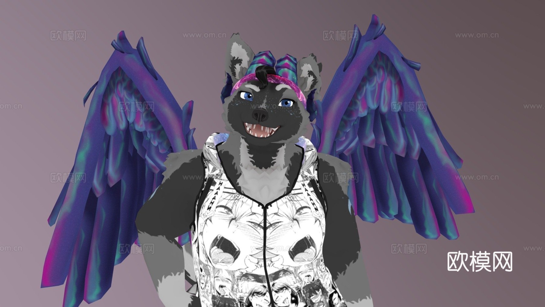 诈骗警告-银河狼-VRChat虚拟形象3d模型