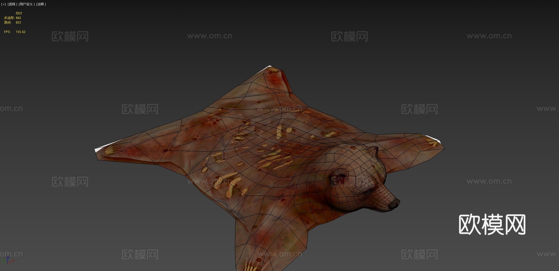 僵尸熊3d模型