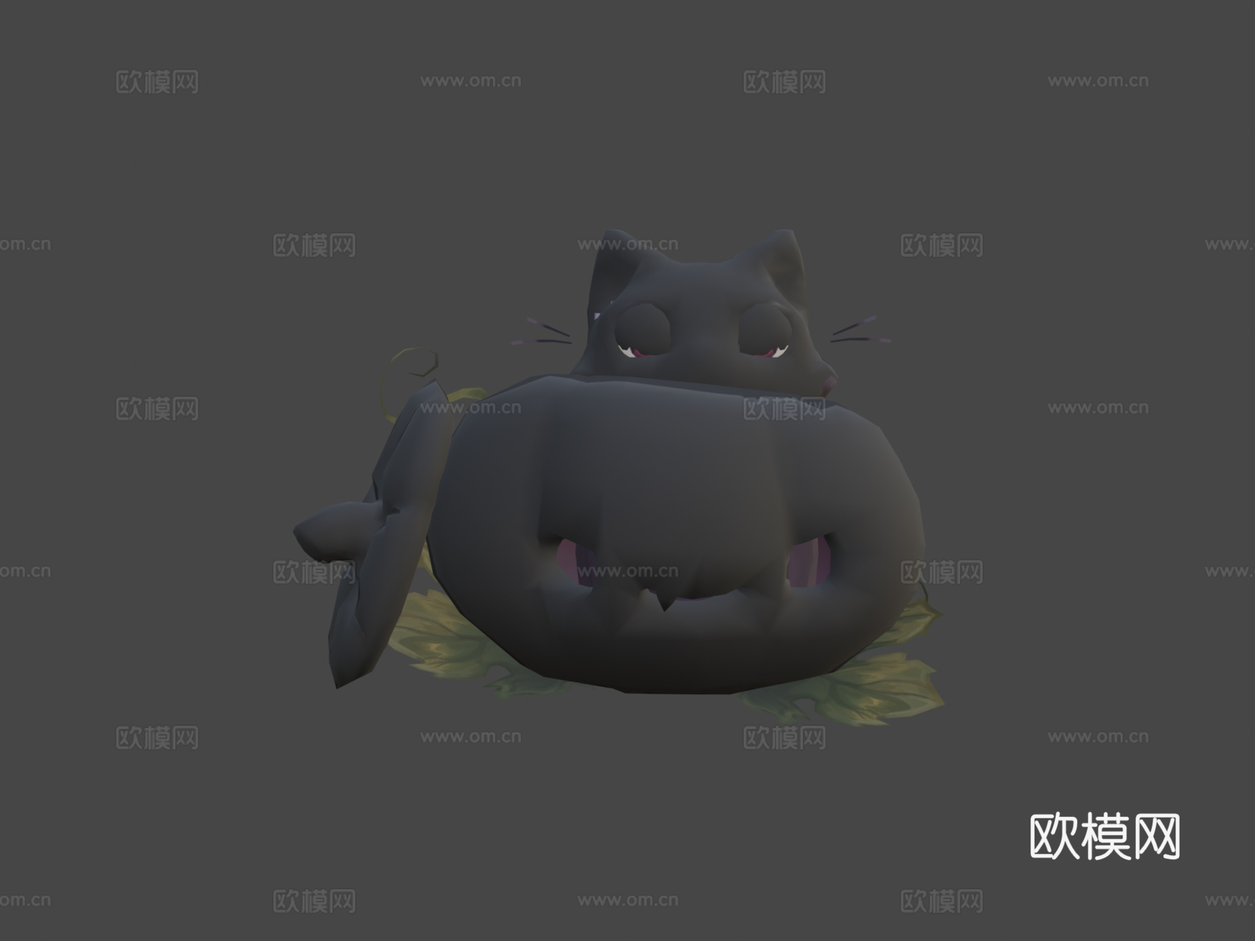 卡通形象猫3d模型