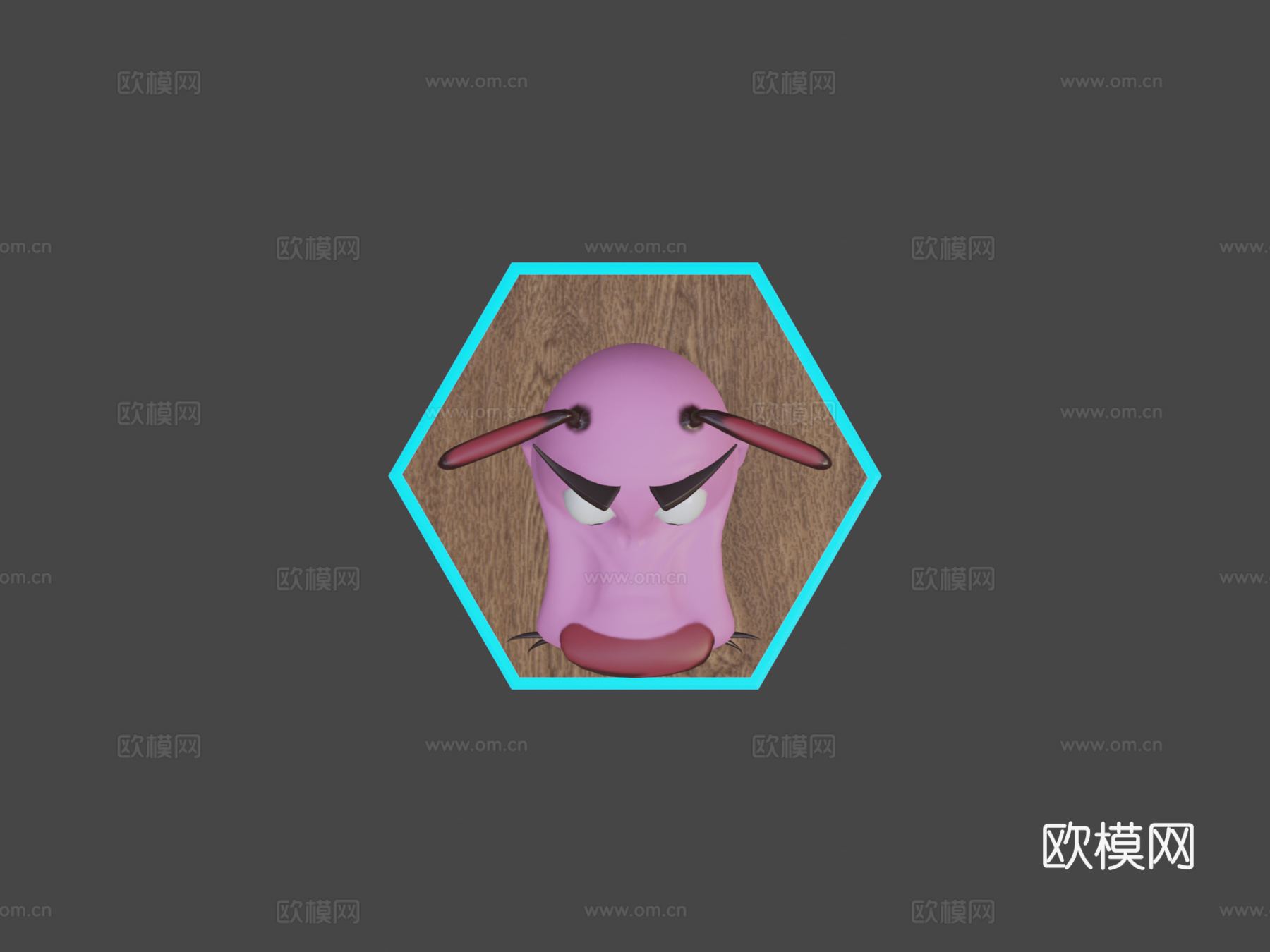 胆小狗英雄3d模型