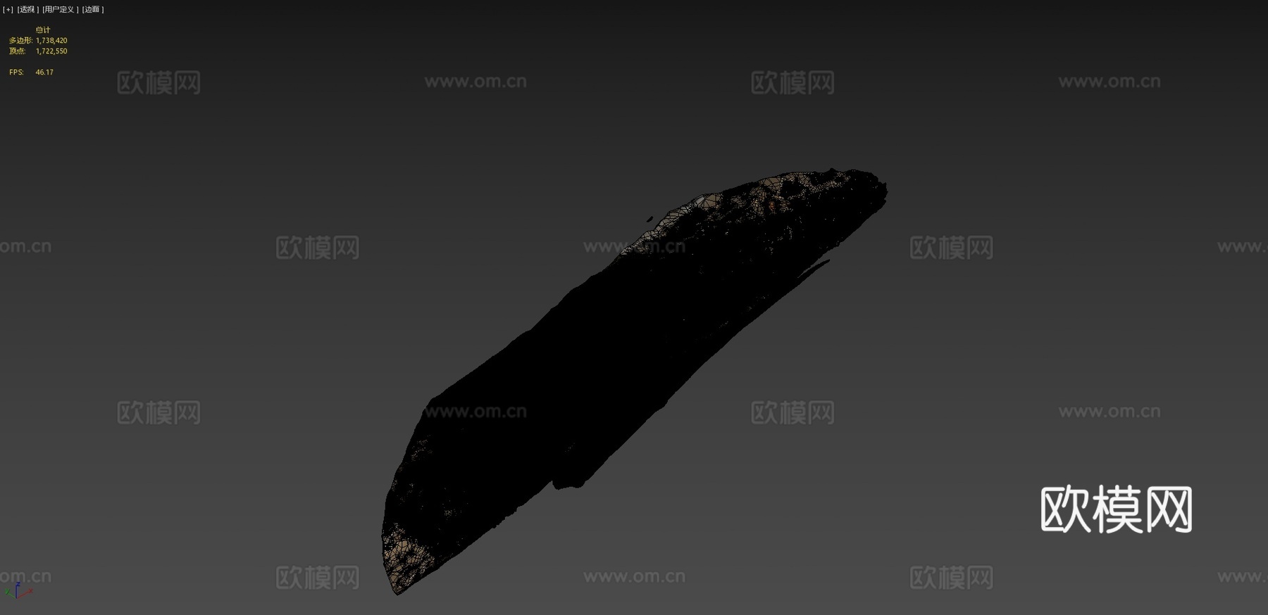 模型43-巨型日行壁虎3d模型