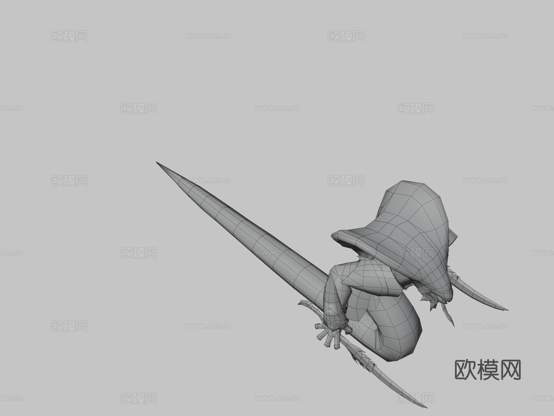 眼镜蛇首领怪物3d模型