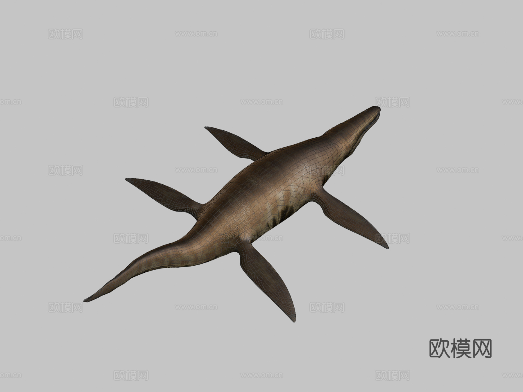 海洋蛇颈龙沧龙3d模型