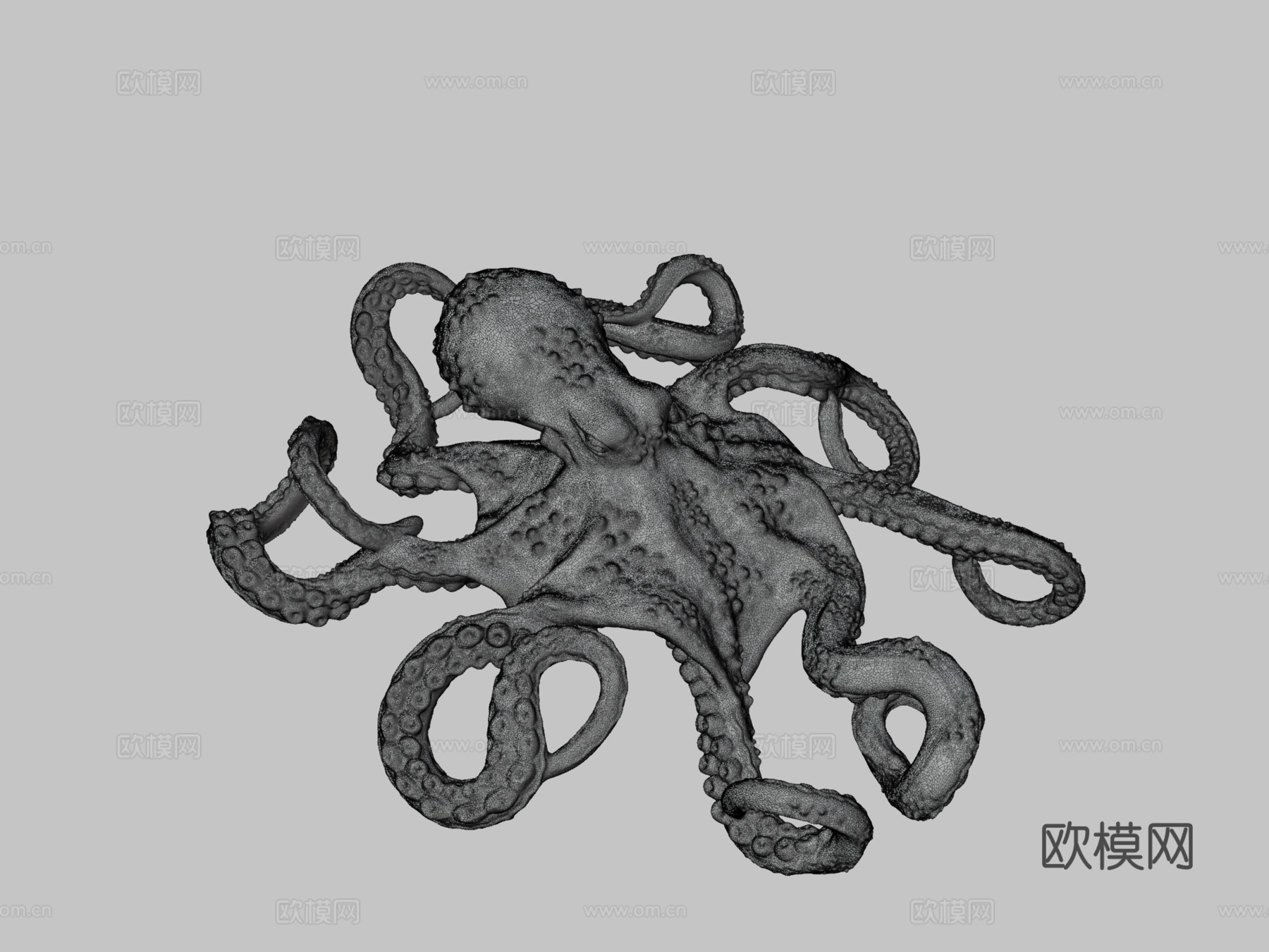 章鱼吊坠3d模型
