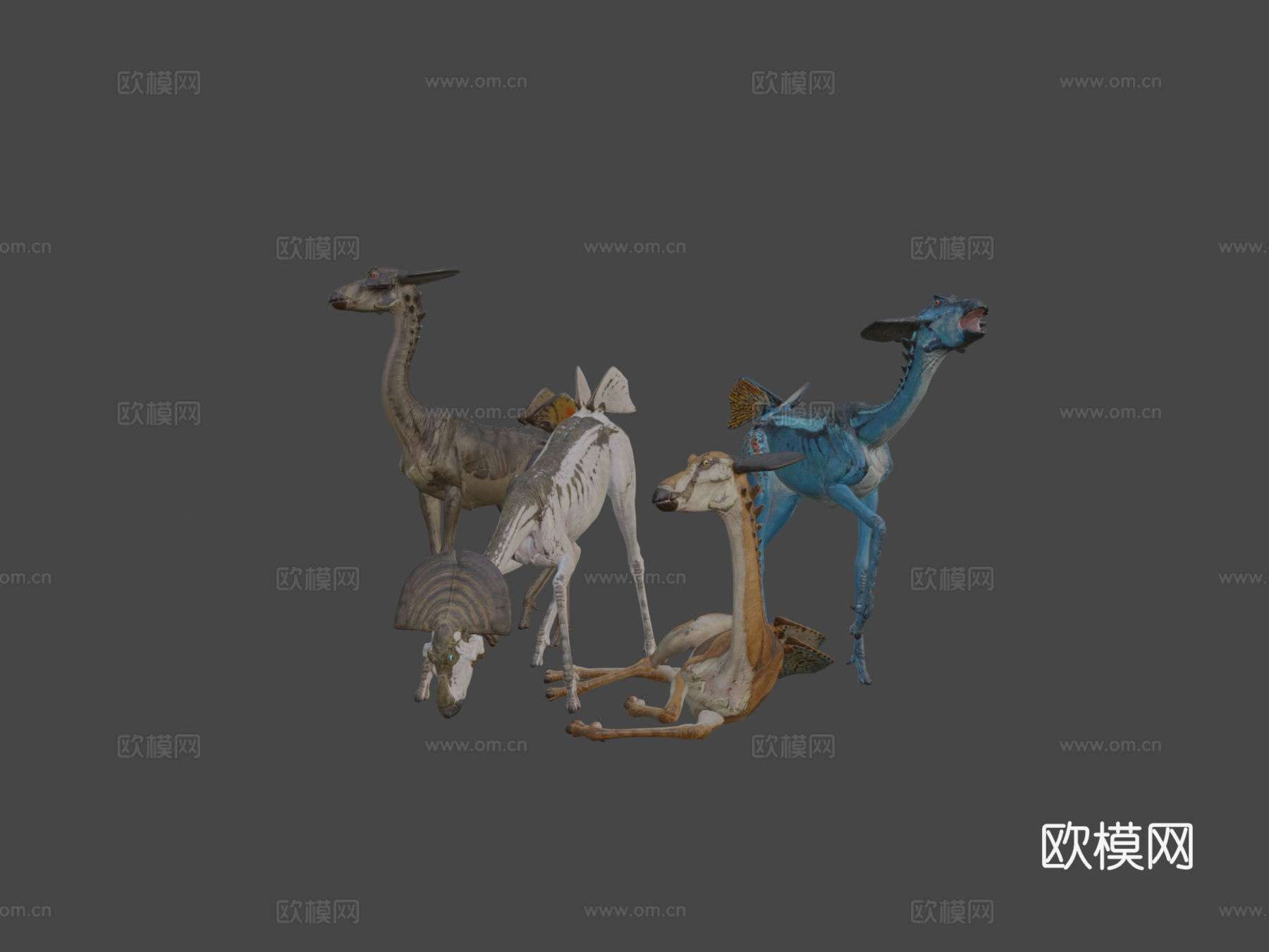 外星羚羊3d模型