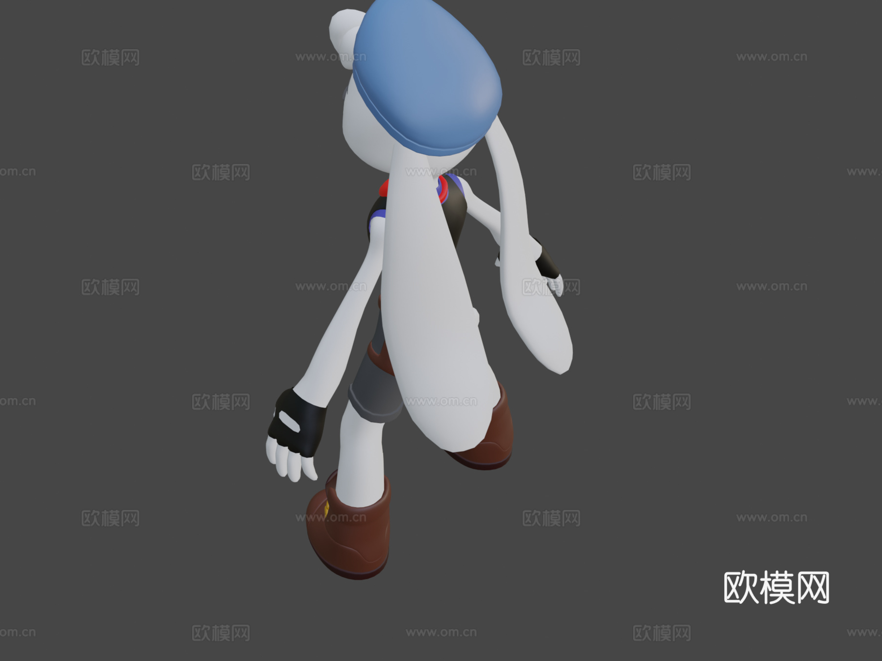 毛茸卡通邦尼3d模型