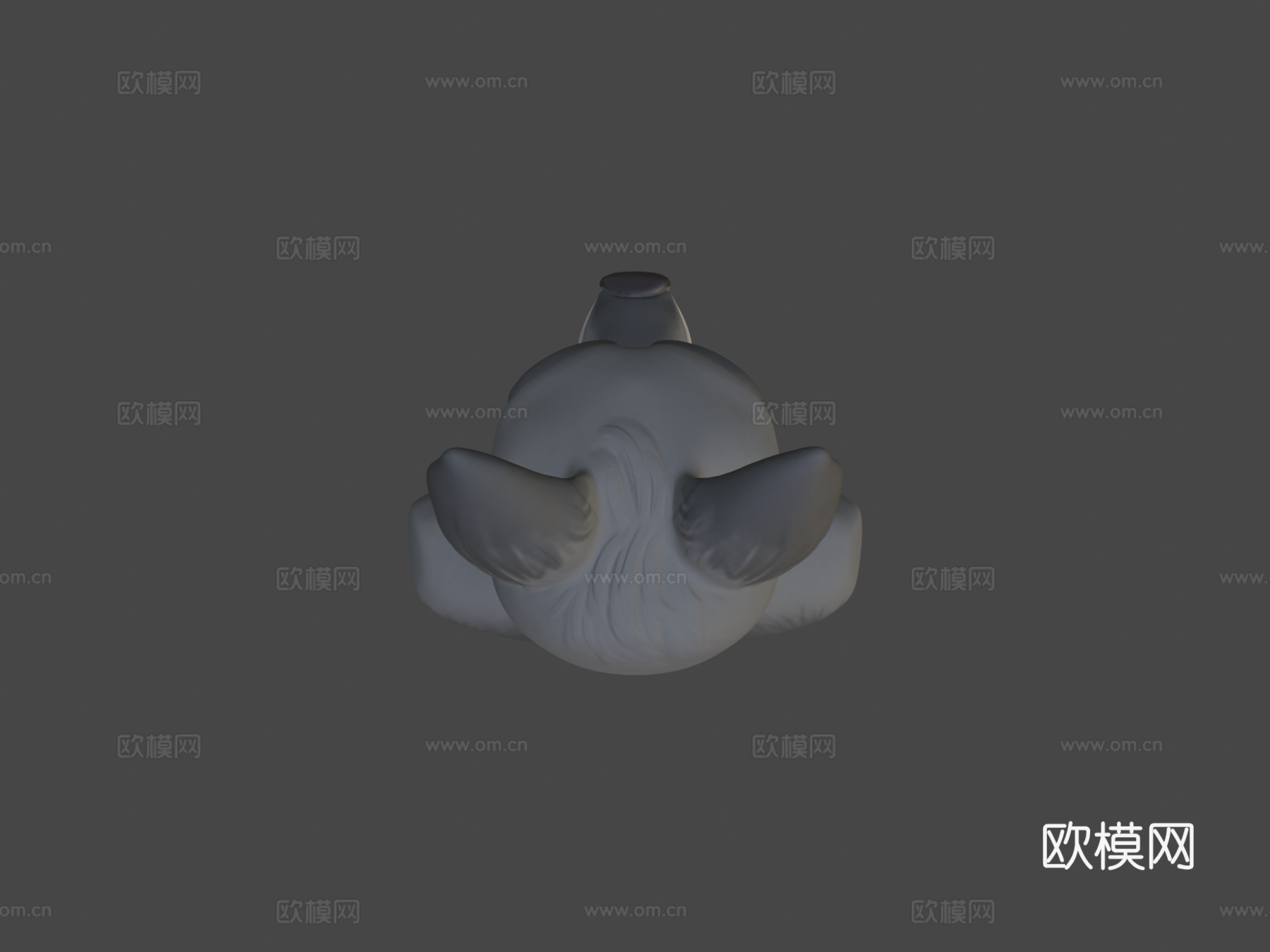 兽人男性头部研究-优化版3d模型