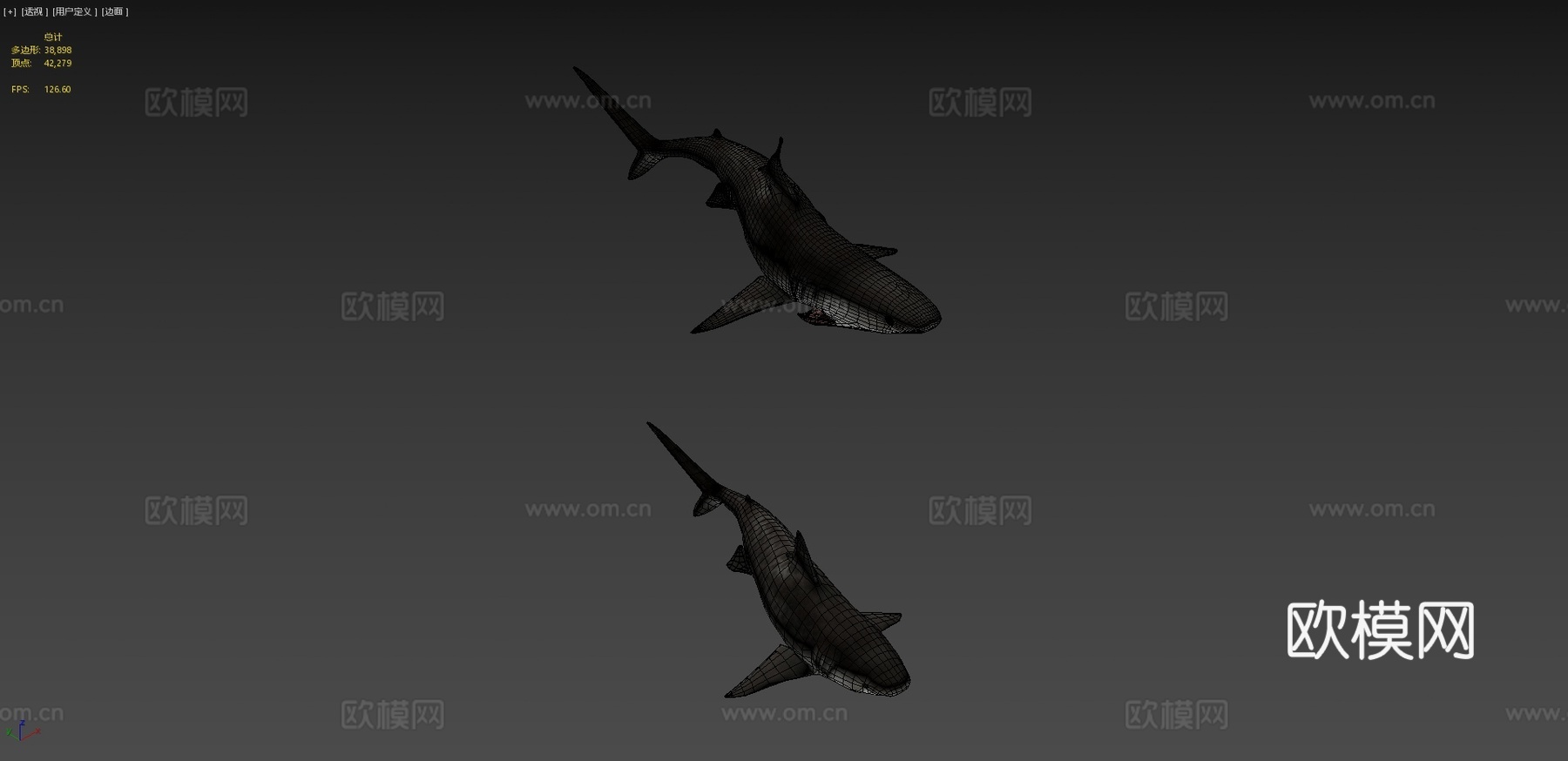 虎鲨-游戏就绪版3d模型