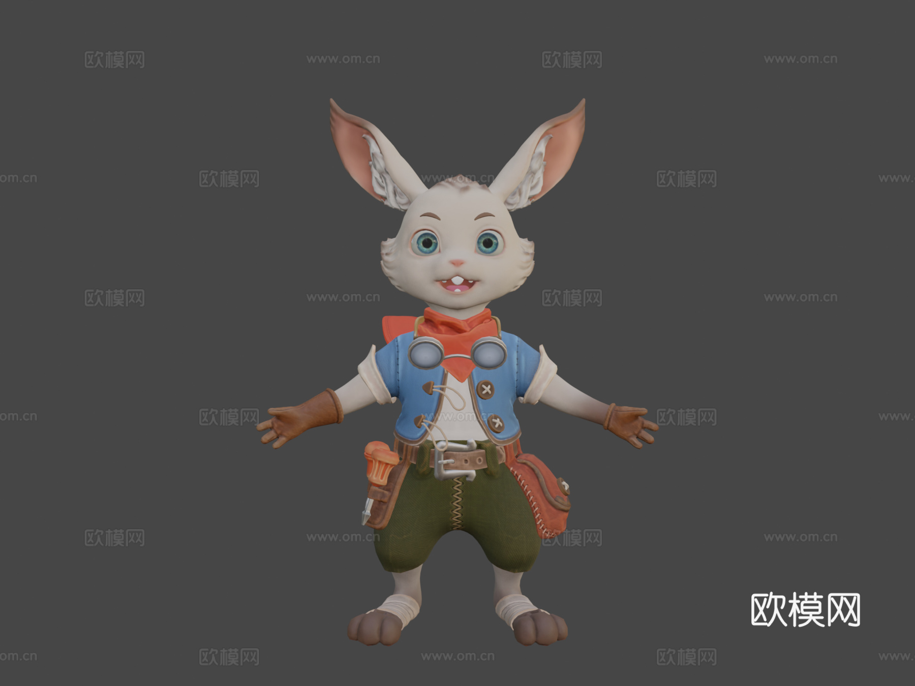 兔子角色3d模型