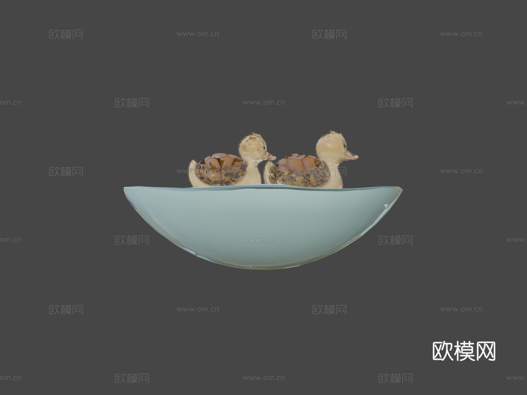 龟鸭3d模型