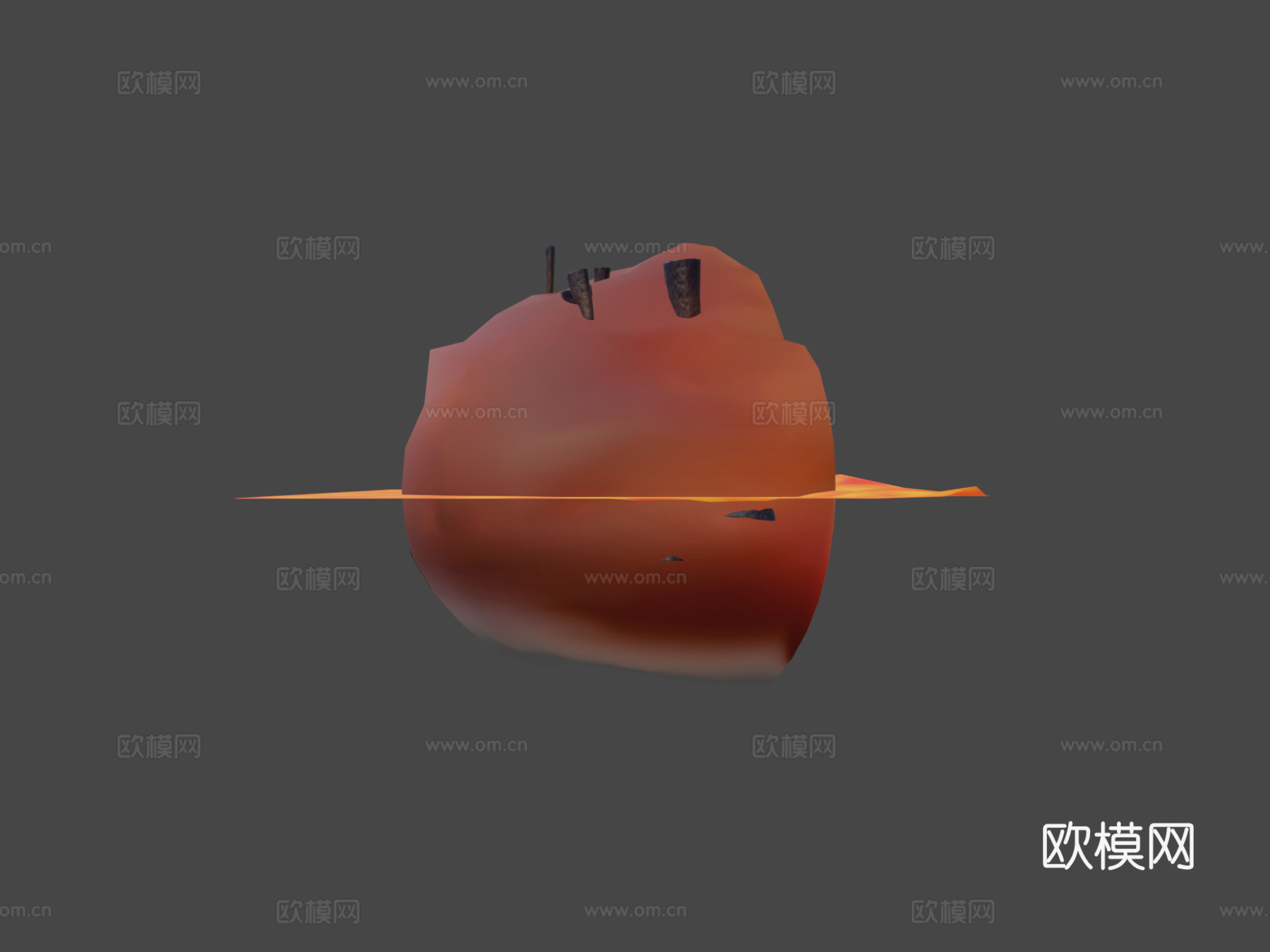 地狱景观立体模型3d模型