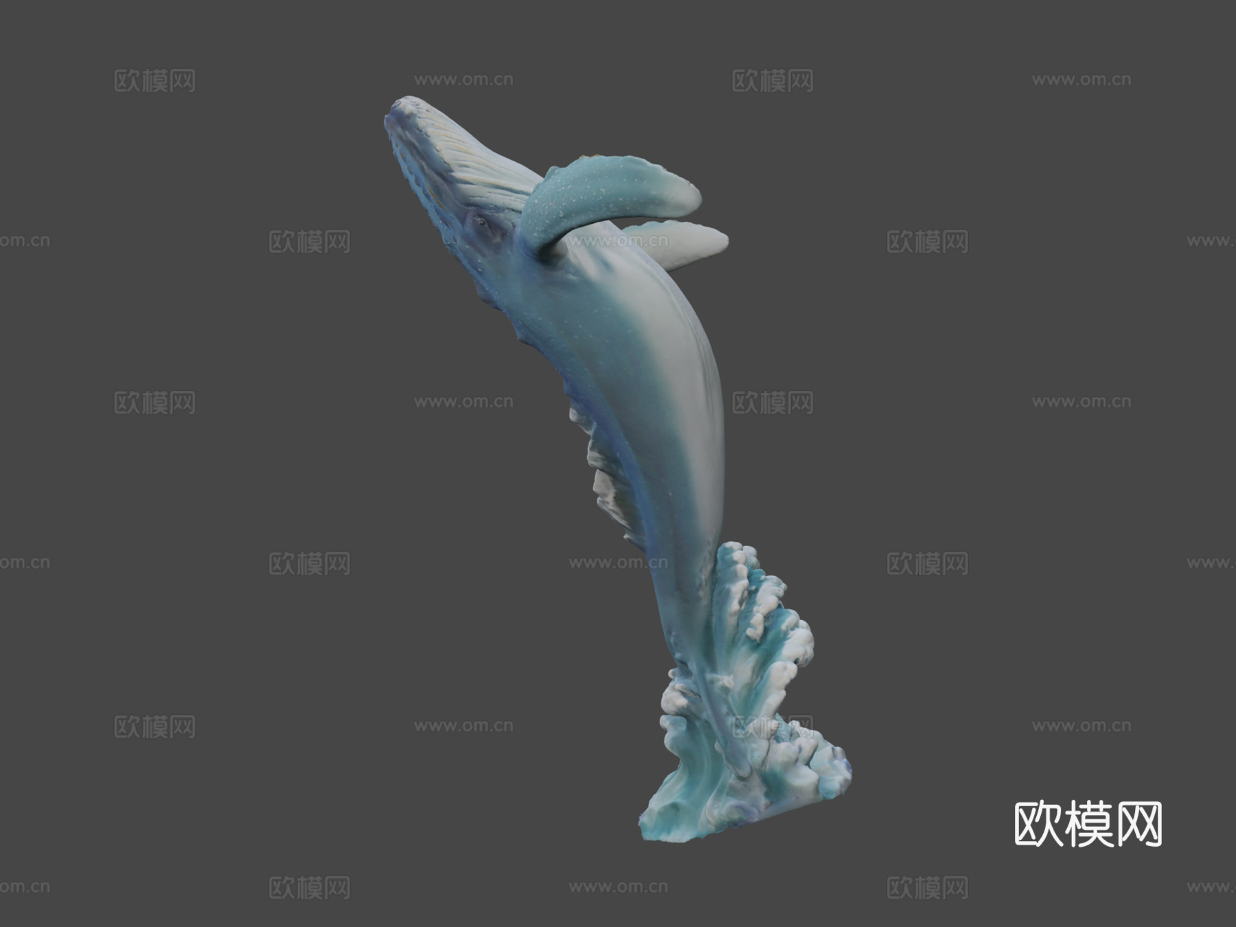 鲸鱼雕像-RevopointINSPIRE3D扫描仪3d模型