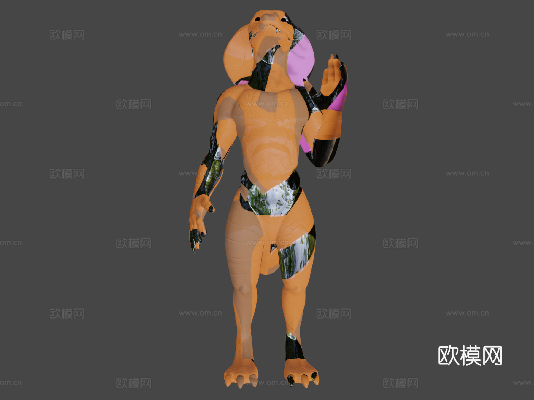 拟人蛇模型3d模型