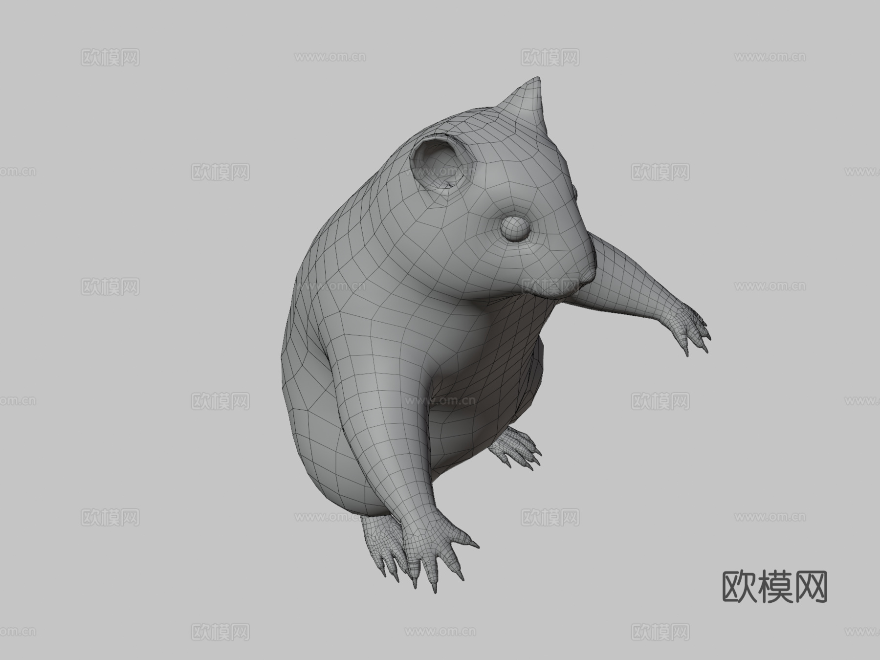 仓鼠3d模型下载（渲染图3）